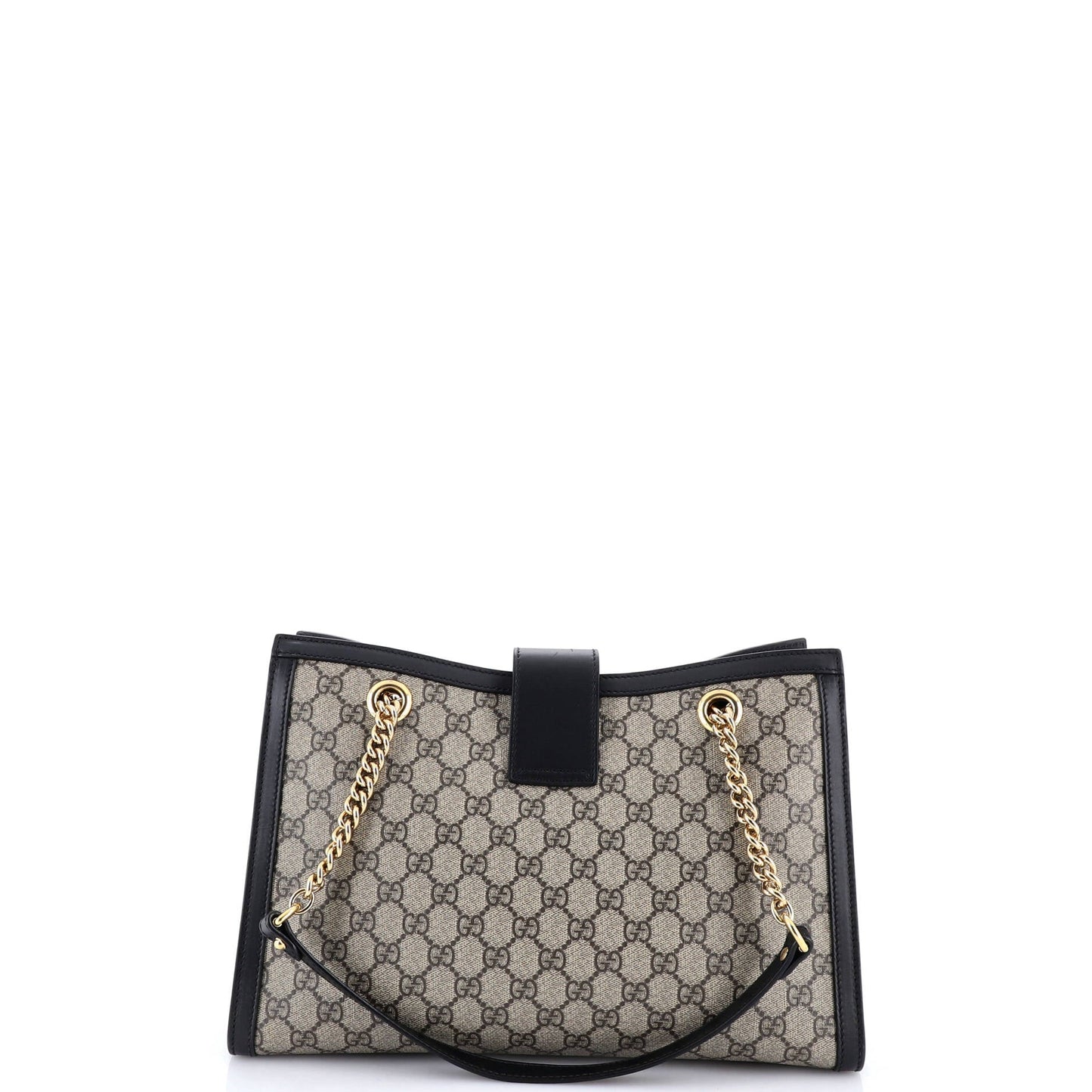 Padlock Chain Tote GG Coated Canvas with Leather Medium