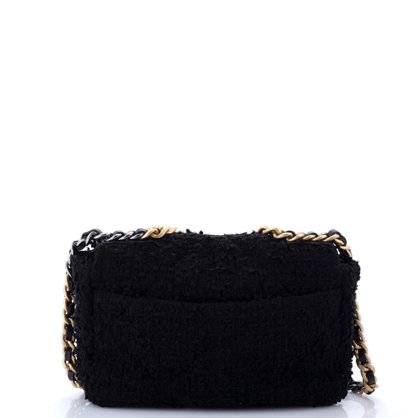 19 Flap Bag Quilted Tweed Medium