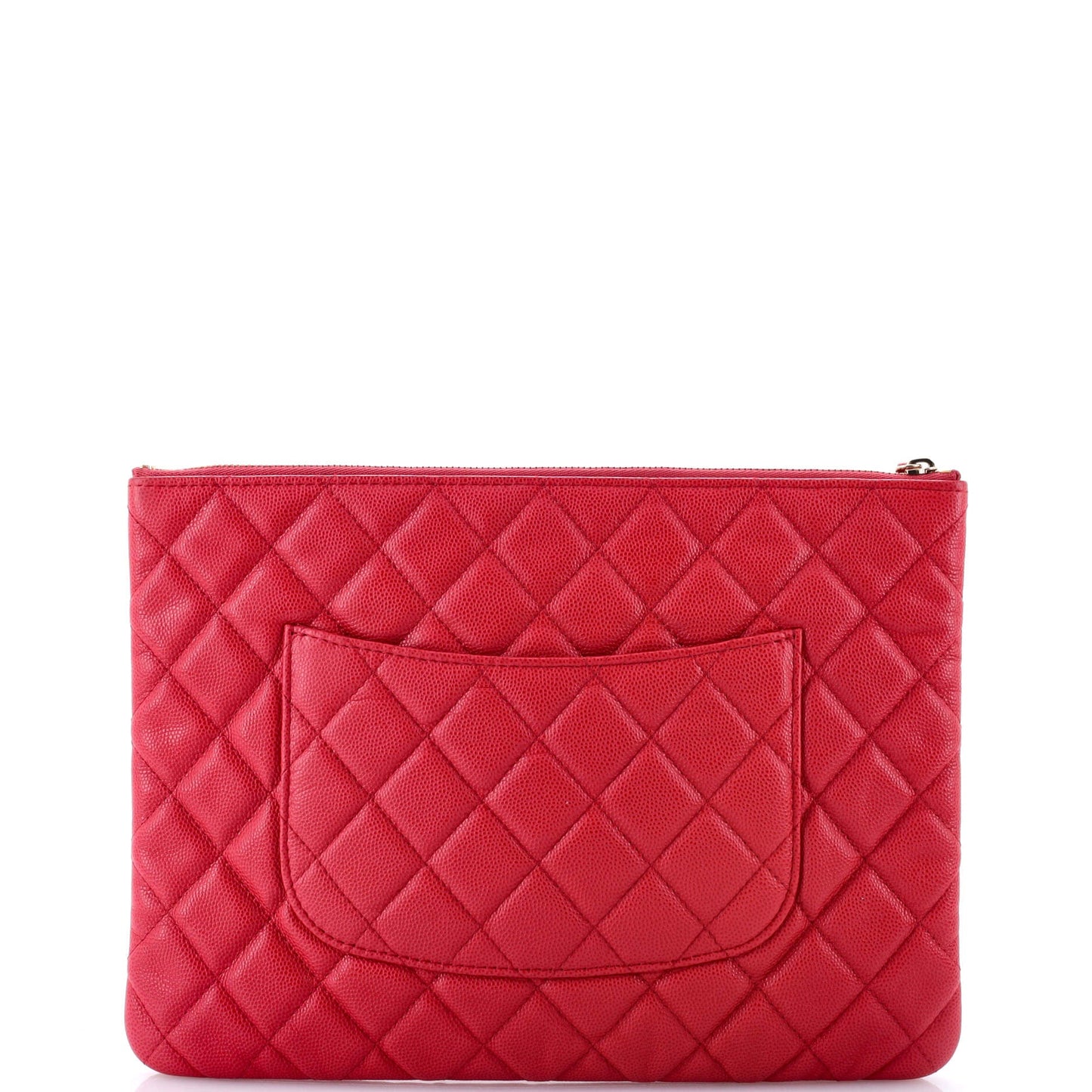 O Case Clutch Quilted Caviar Medium