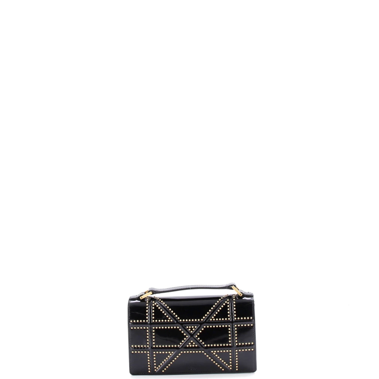 Diorama Chain Flap Clutch Studded Patent