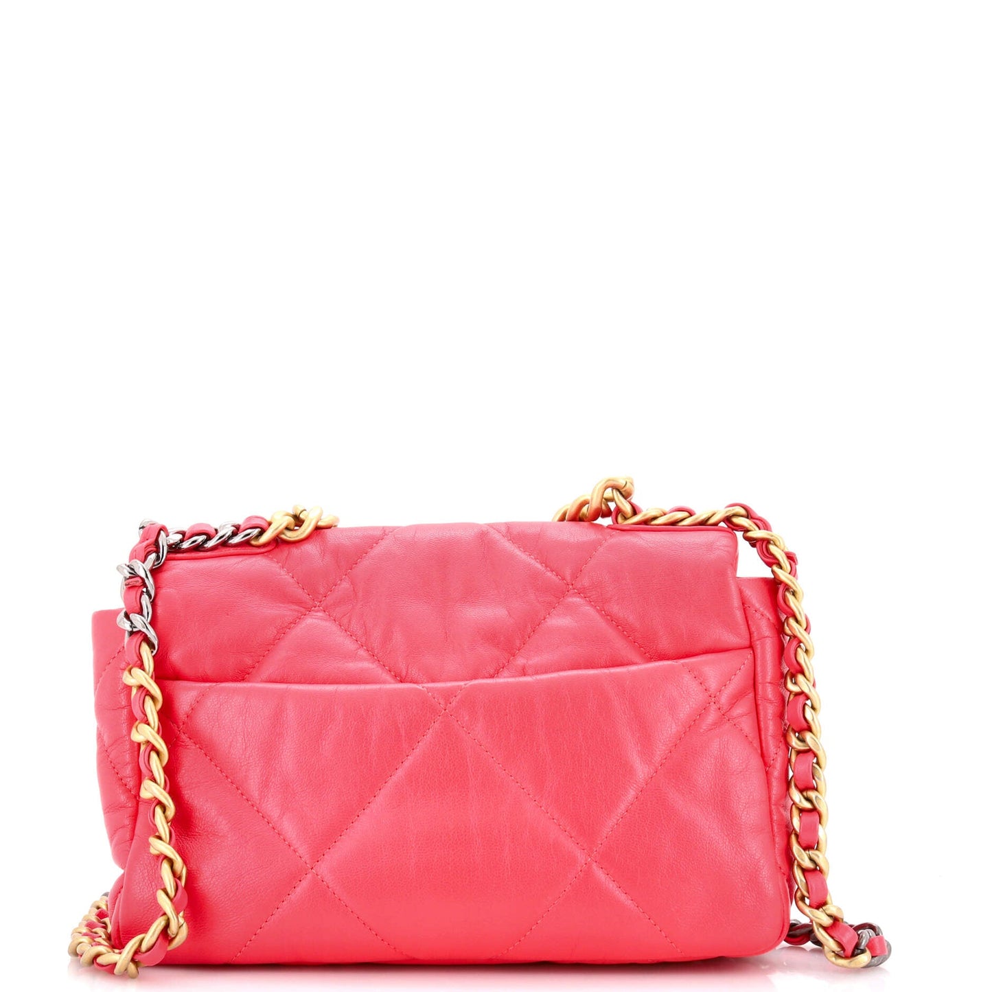 19 Flap Bag Quilted Leather Medium