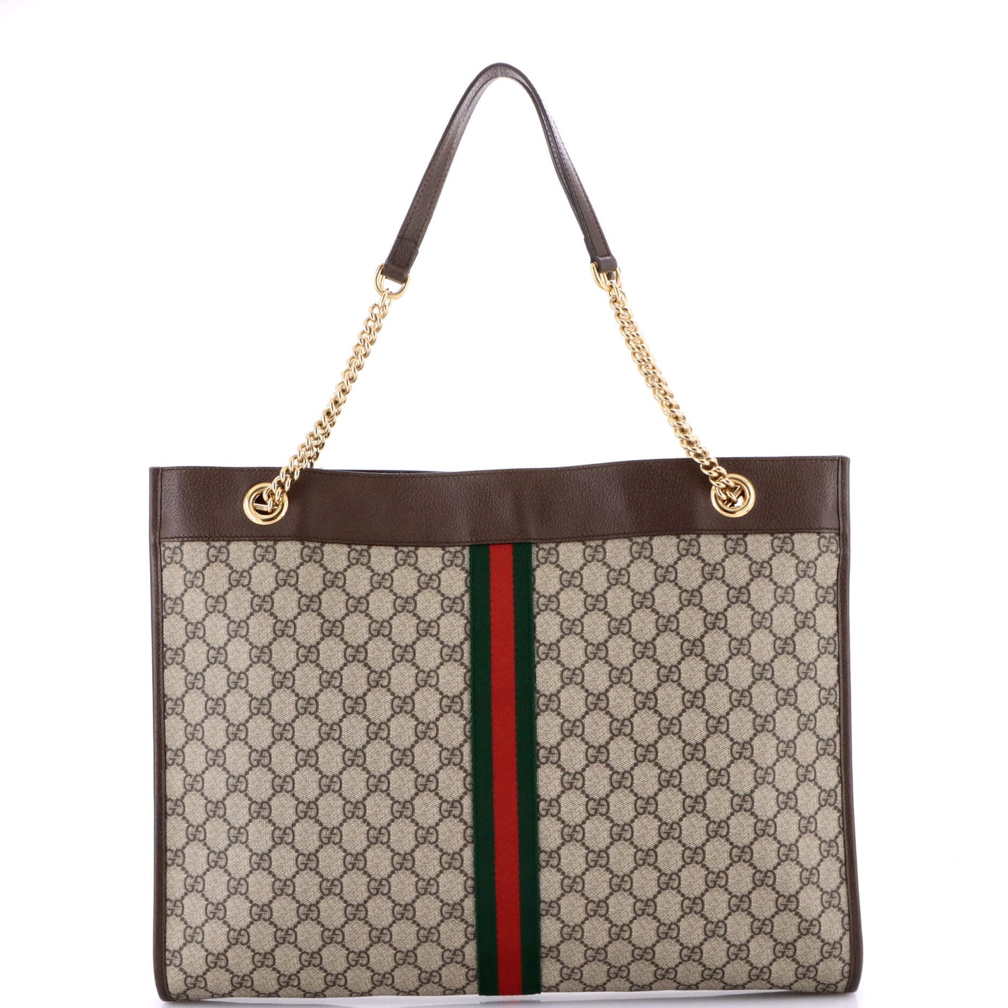 Rajah Chain Tote GG Coated Canvas Large