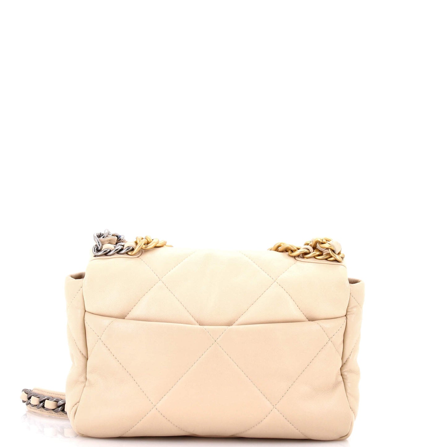 19 Flap Bag Quilted Leather Medium
