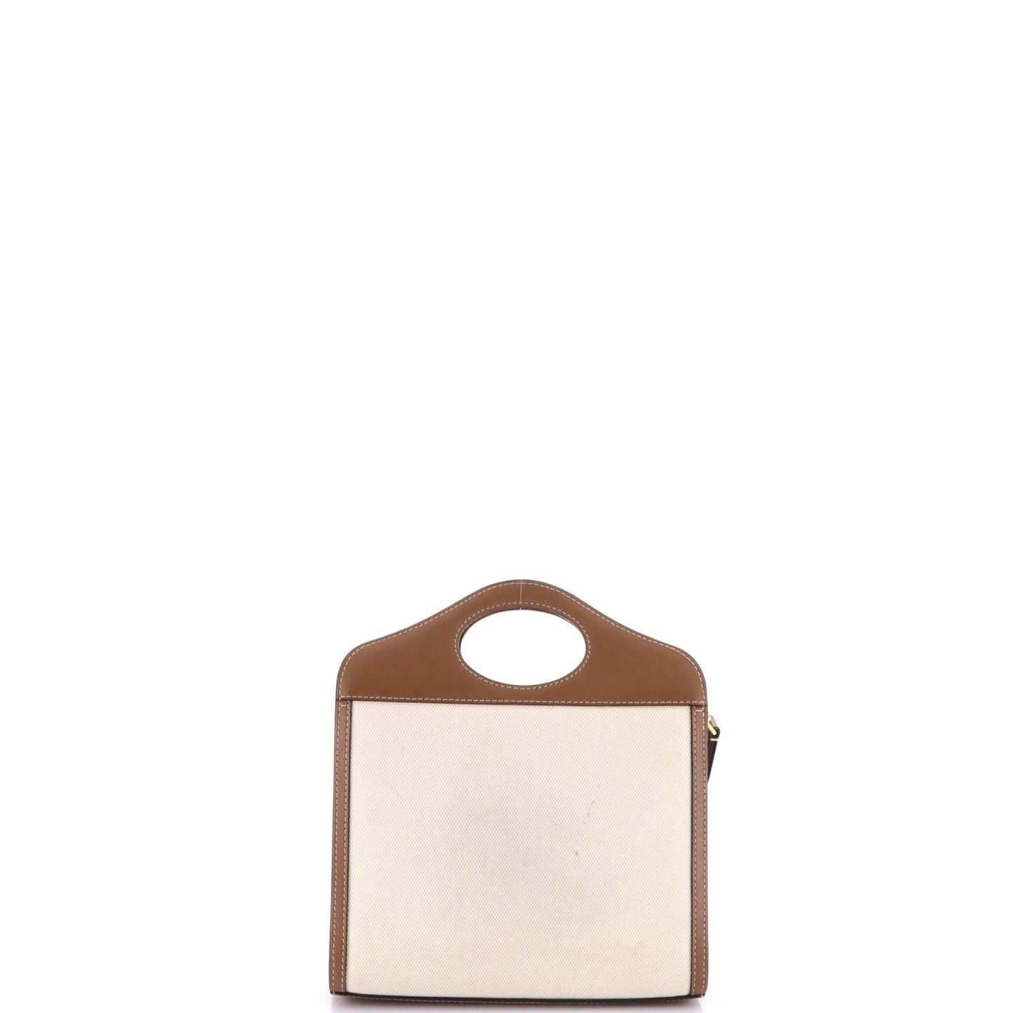 Logo Pocket Tote Canvas with Leather Mini