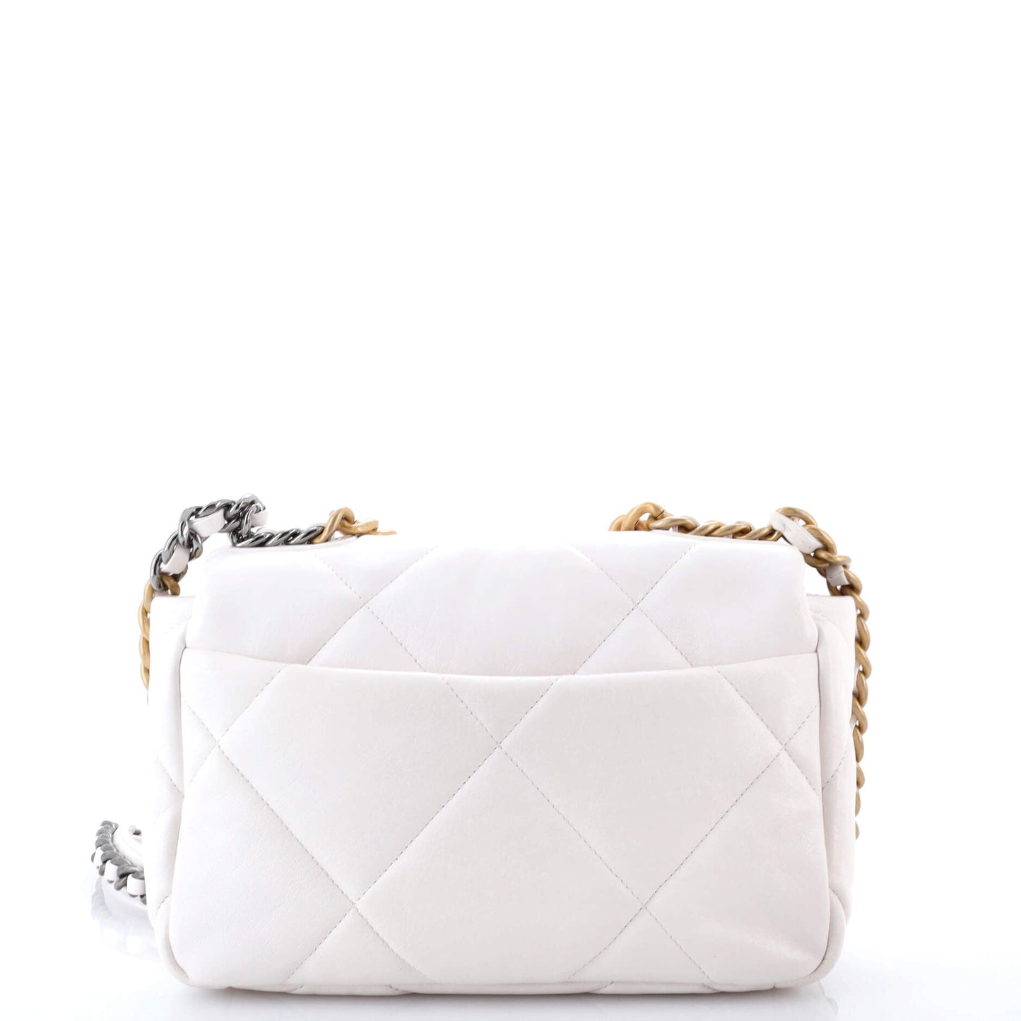 19 Flap Bag Quilted Leather Medium