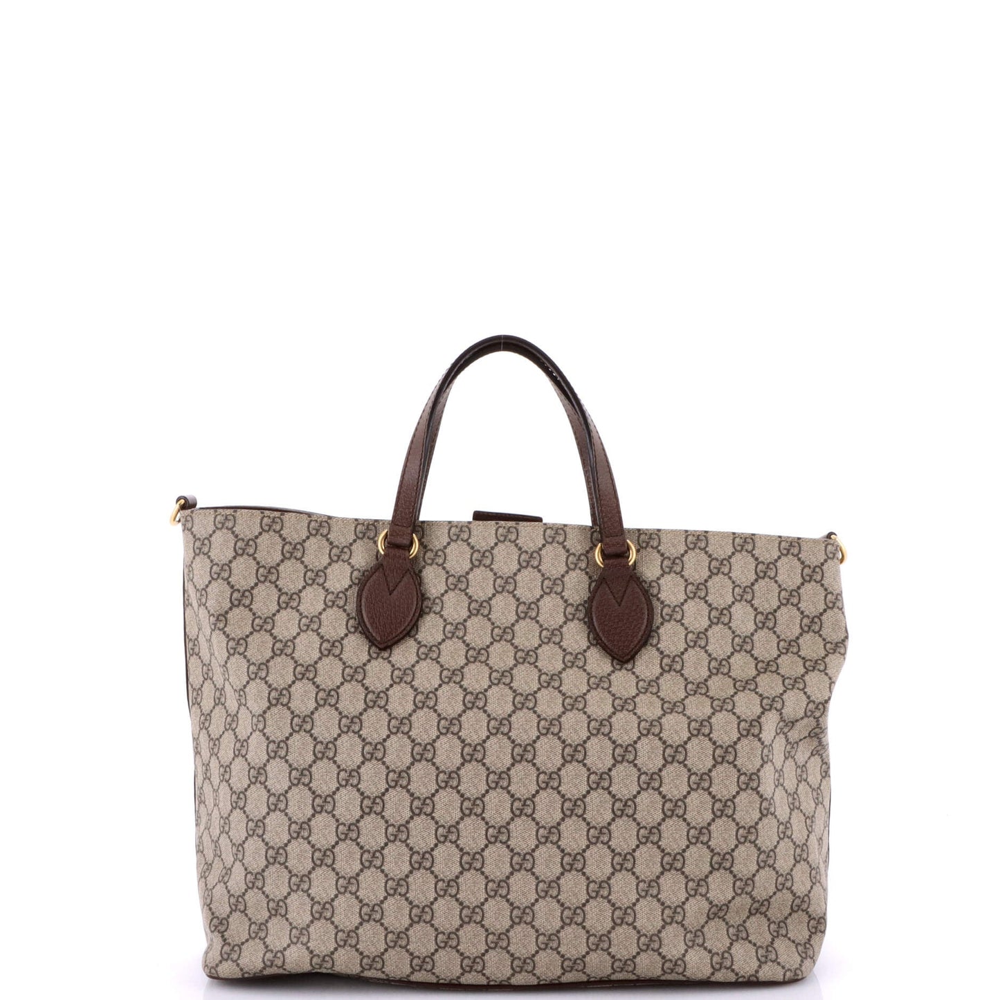 Courrier Convertible Soft Open Tote GG Coated Canvas with Applique Large