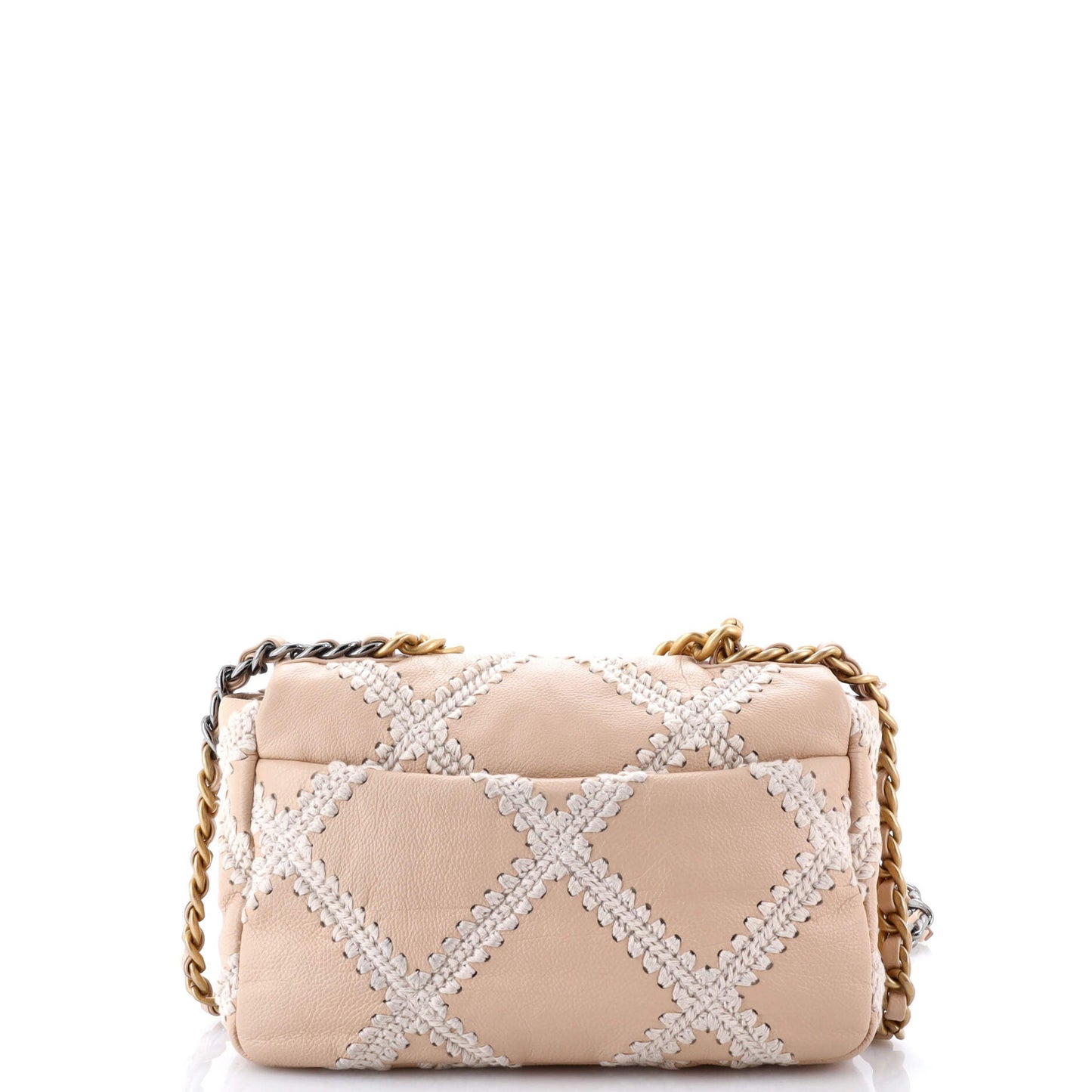 19 Flap Bag Crochet Quilted Calfskin Medium