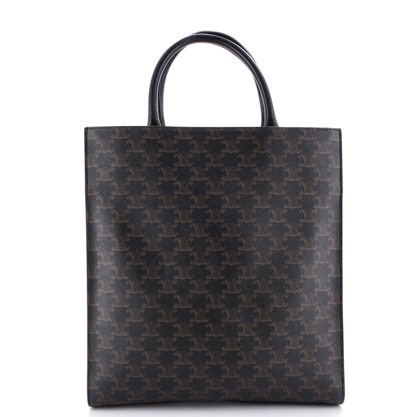 Vertical Cabas Tote Triomphe Coated Canvas Small