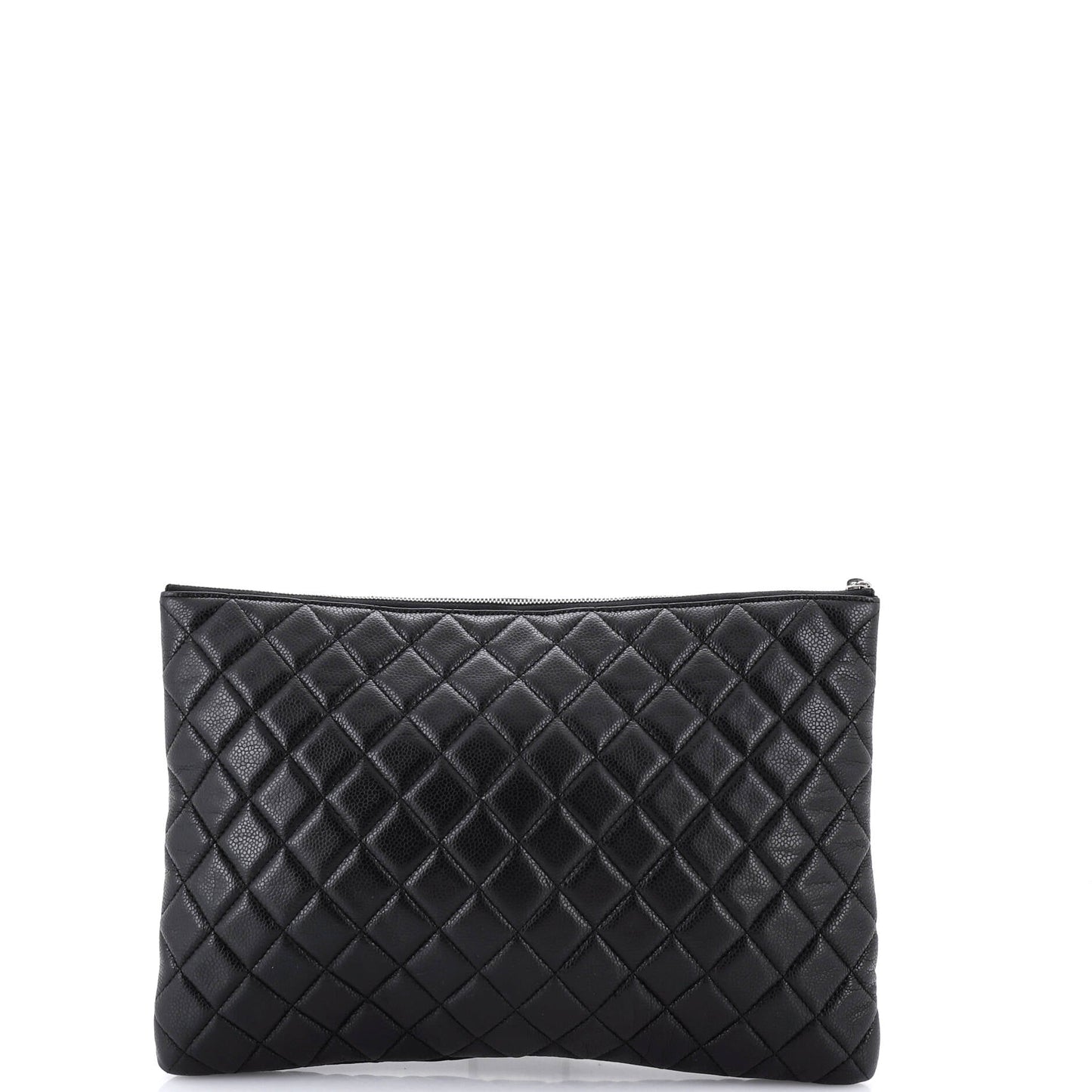 O Case Clutch Quilted Caviar Large