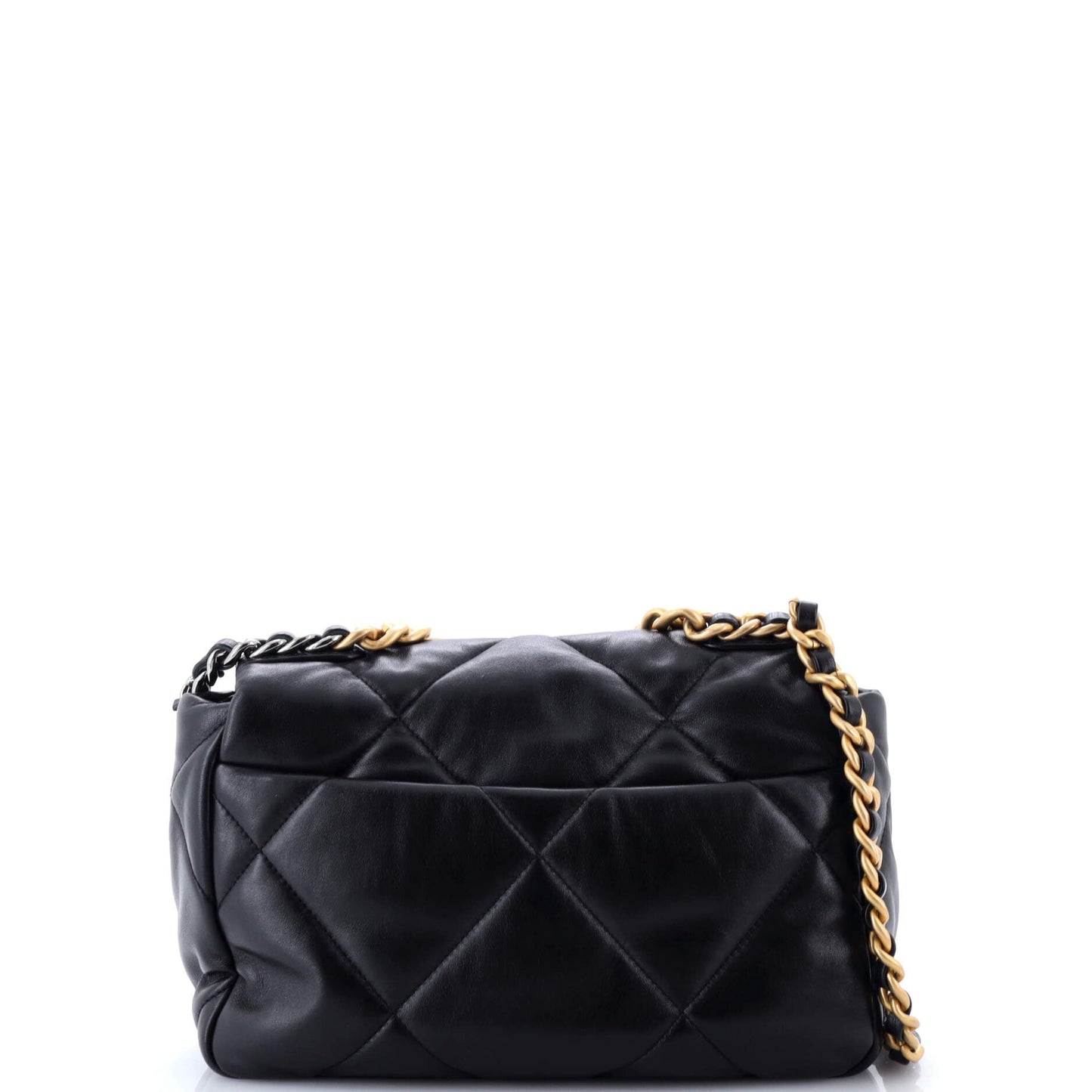 19 Flap Bag Quilted Leather Medium