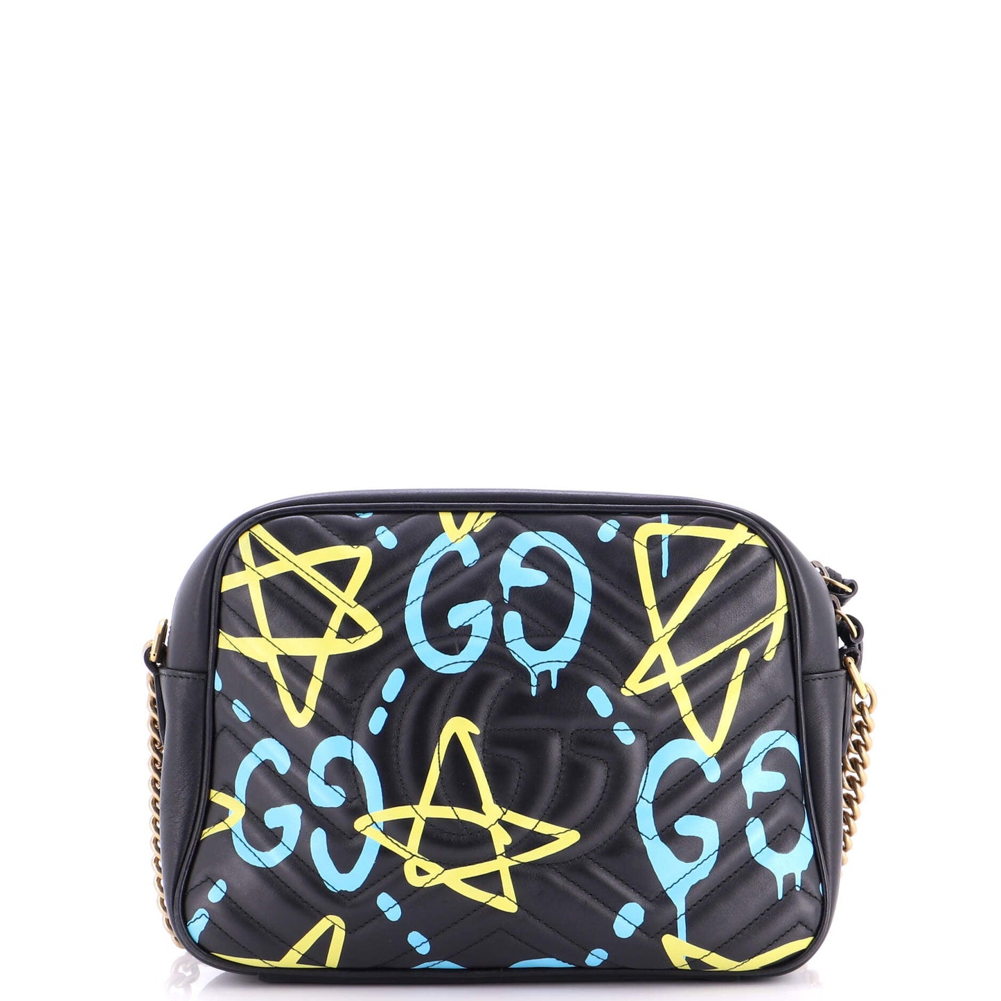 GG Marmont Shoulder Bag GucciGhost Matelasse Leather Medium