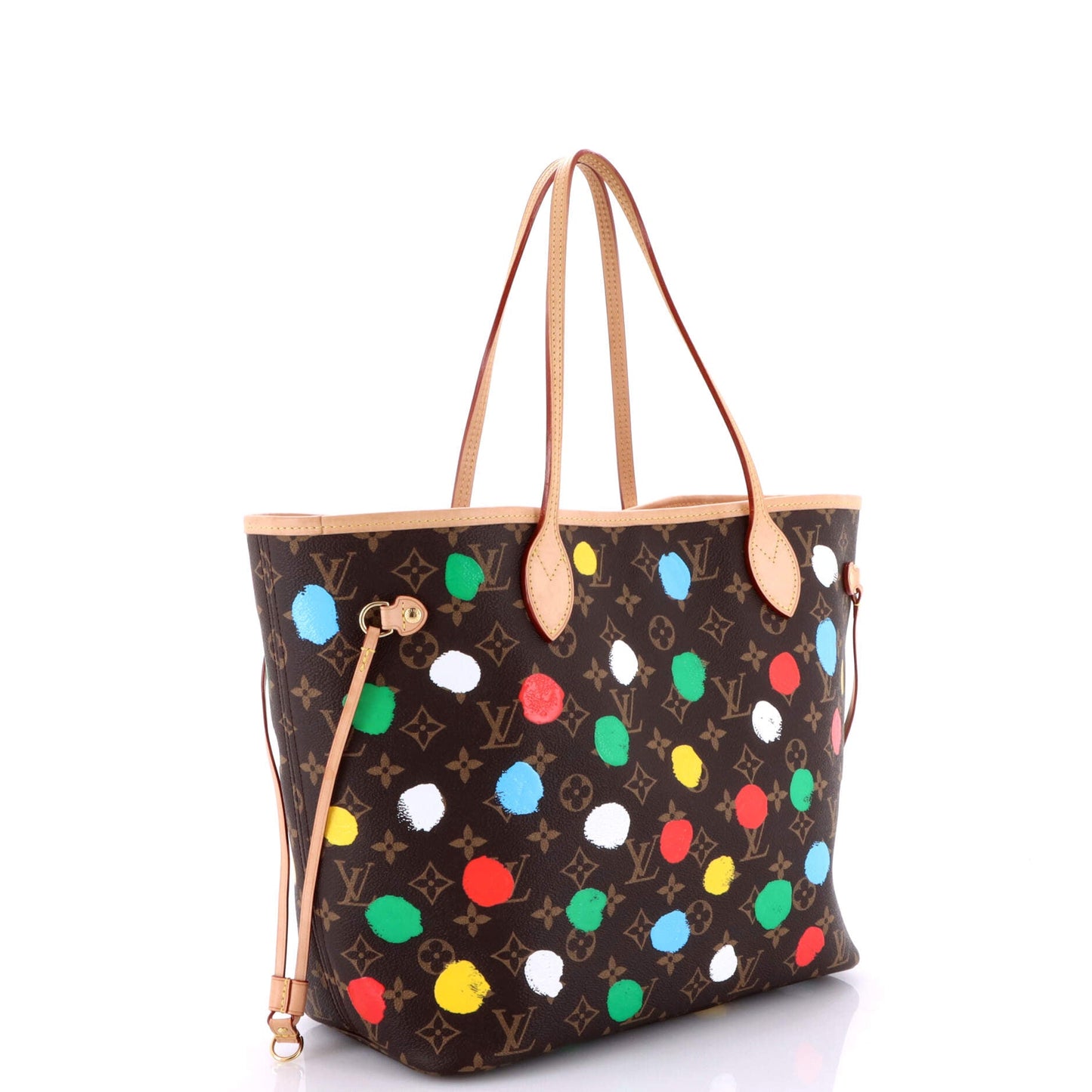 Neverfull NM Tote Yayoi Kusama Painted Dots Monogram Canvas MM