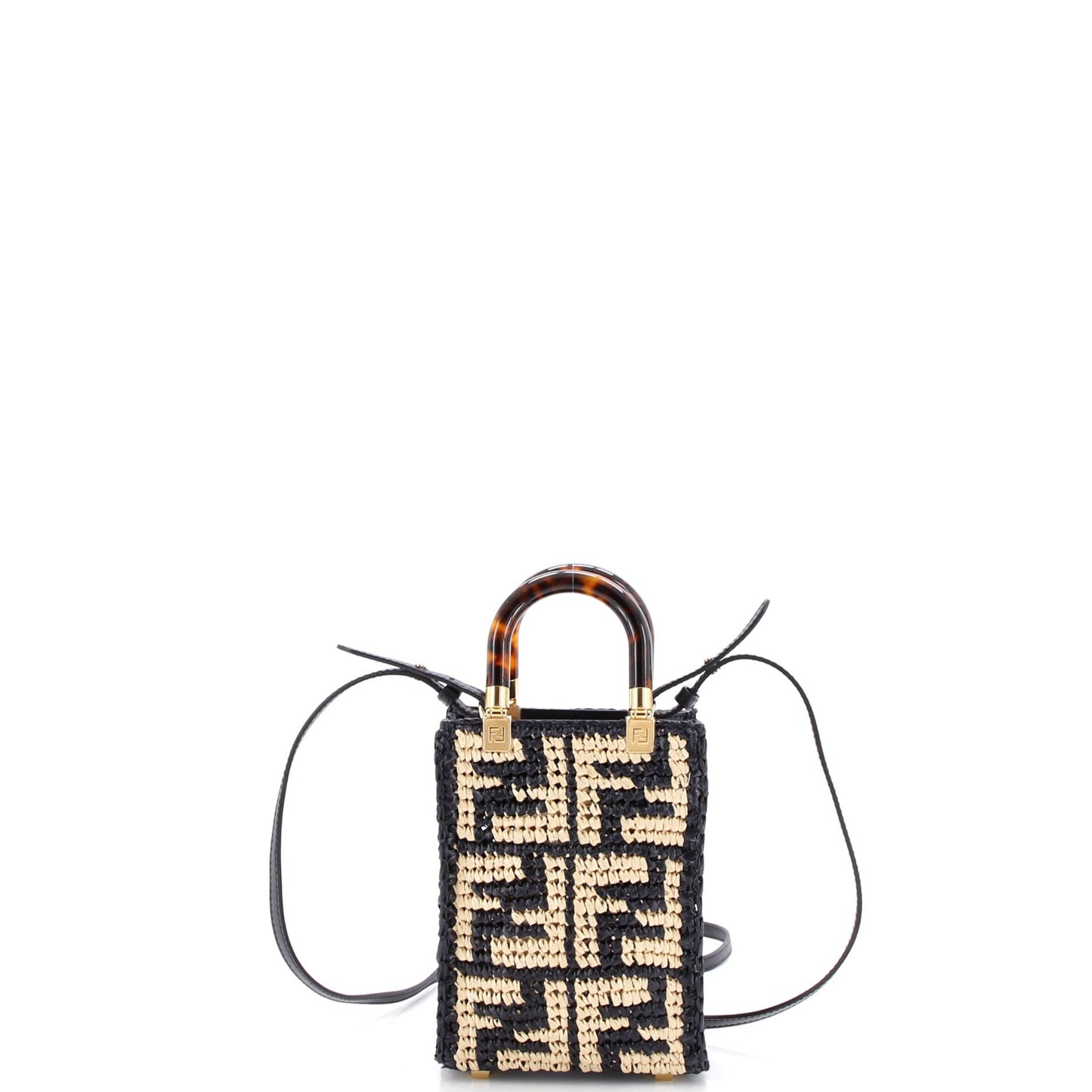 Sunshine Shopper Tote Zucca Raffia Mini