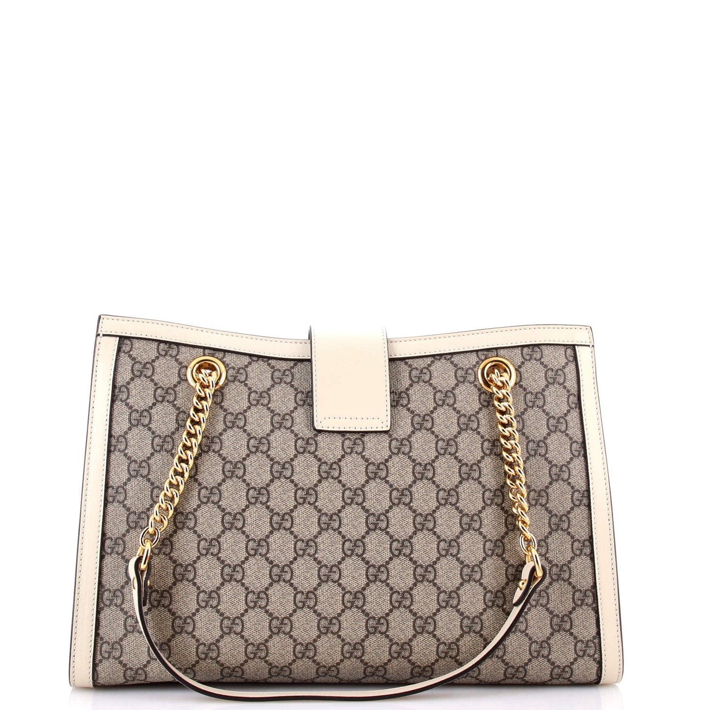 Padlock Chain Tote GG Coated Canvas with Leather Medium