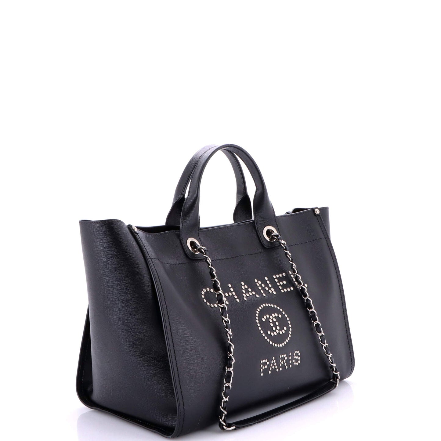 Deauville Tote Studded Caviar Medium