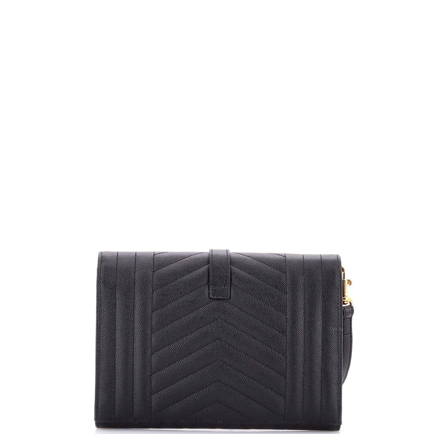 Classic Monogram Envelope Wristlet Clutch Mixed Matelasse Leather