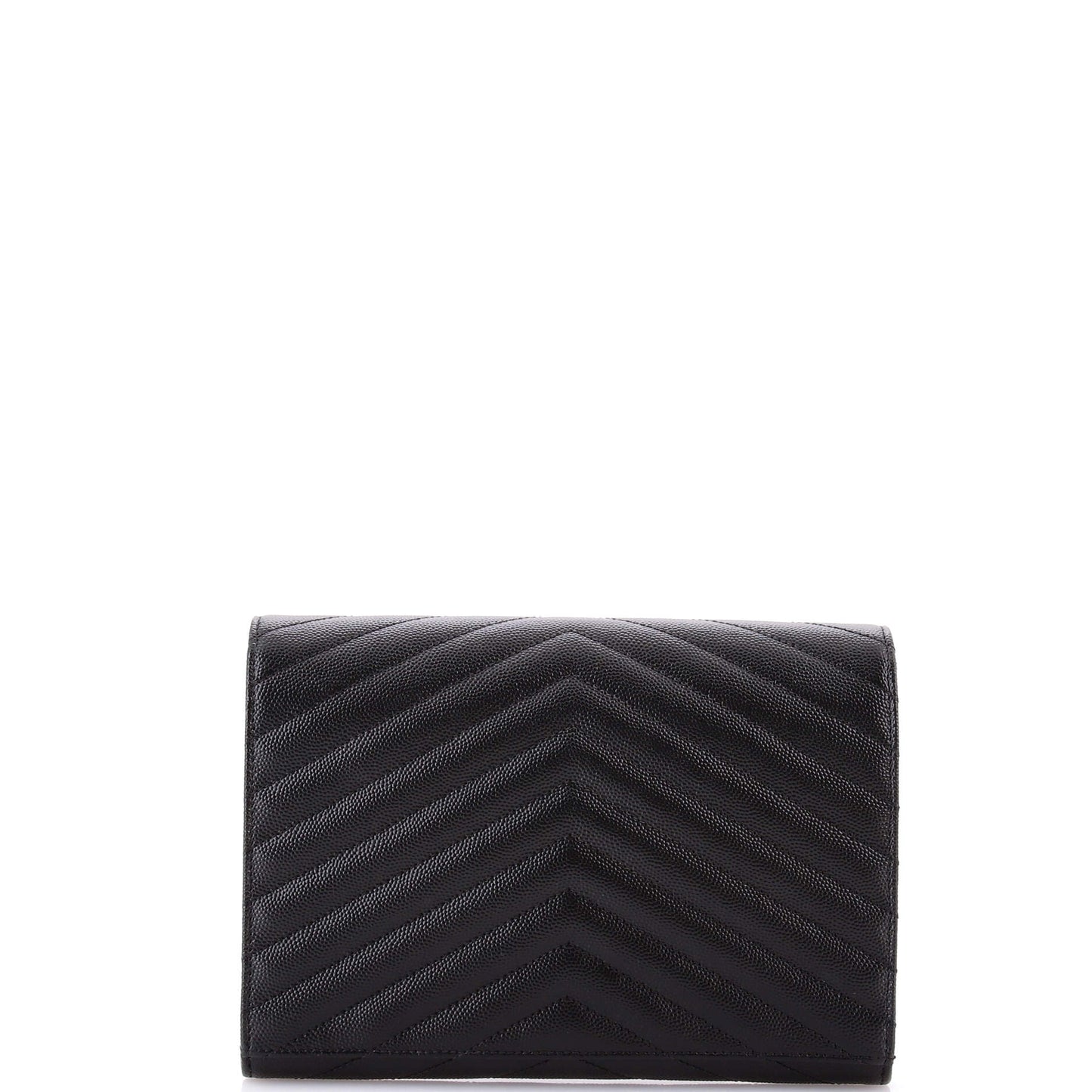 Classic Monogram Envelope Wristlet Clutch Matelasse Chevron Leather