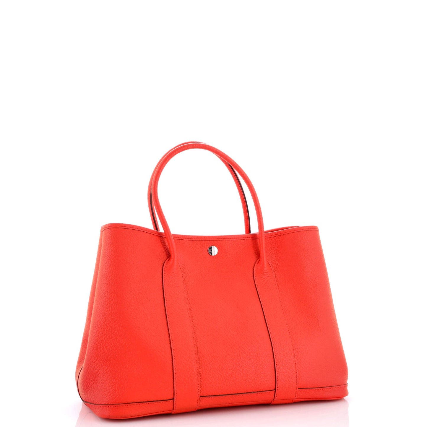 Garden Party Tote Leather with Printed Interior 36