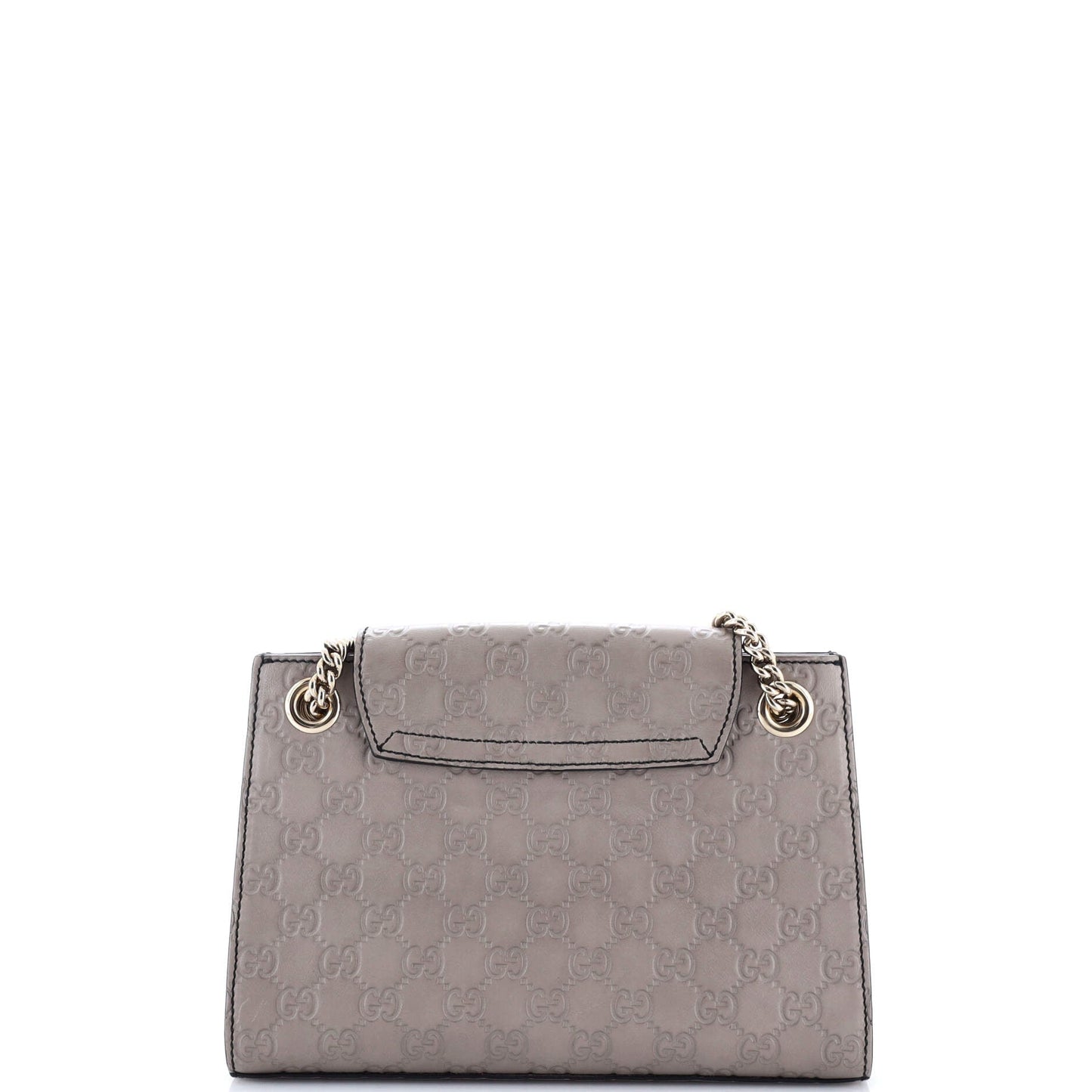Emily Chain Flap Shoulder Bag Guccissima Leather Small