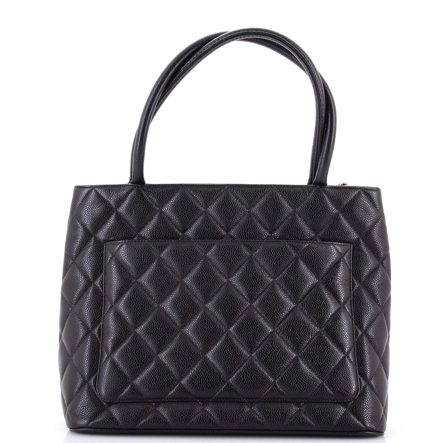 Medallion Tote Quilted Caviar