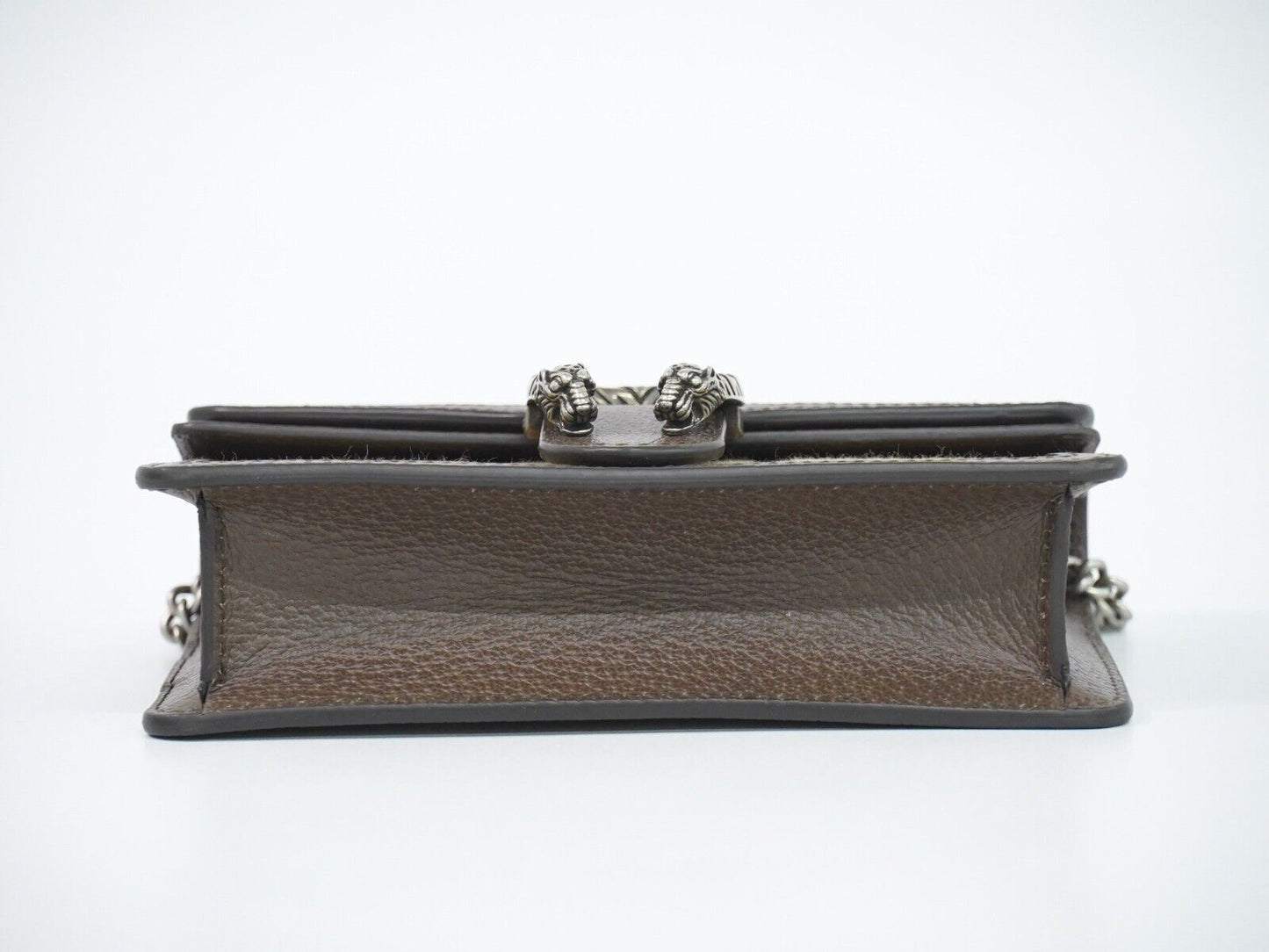 Gucci Dionysus Flap Messenger Bag Shearling Beige Canvas Crossbody Bag Bag