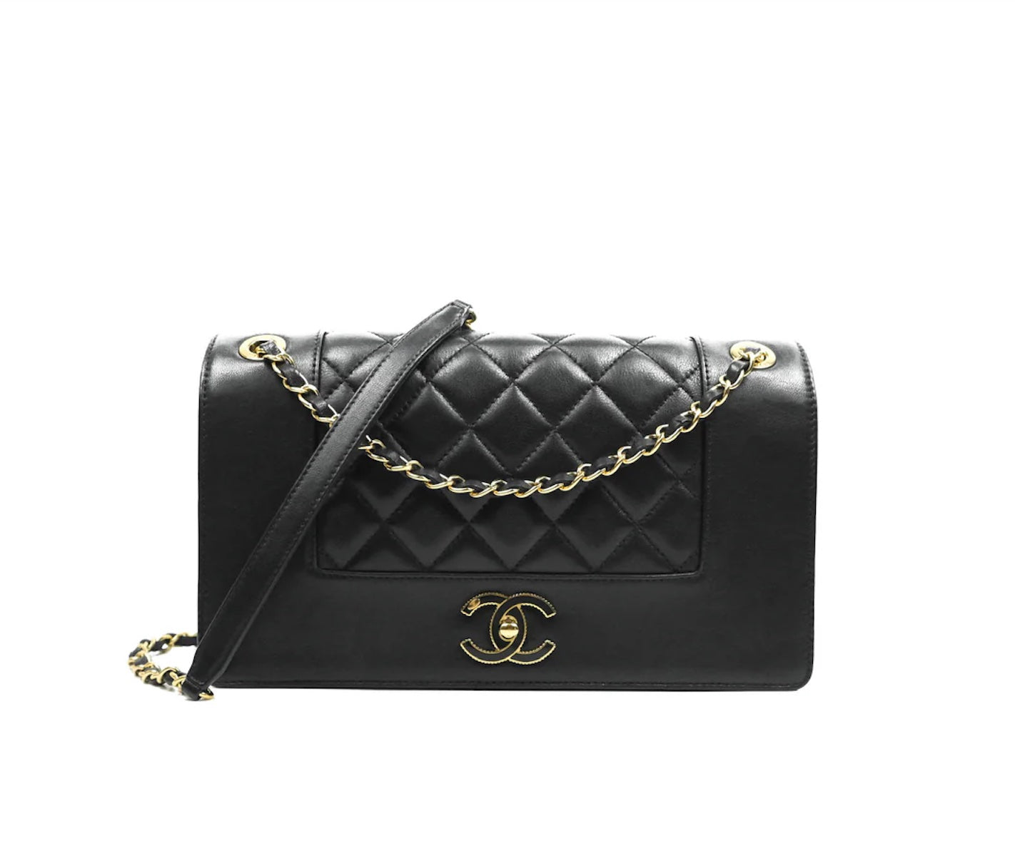 CHANEL CALFSKIN LEATHER MADEMOISELLE FLAP BAG