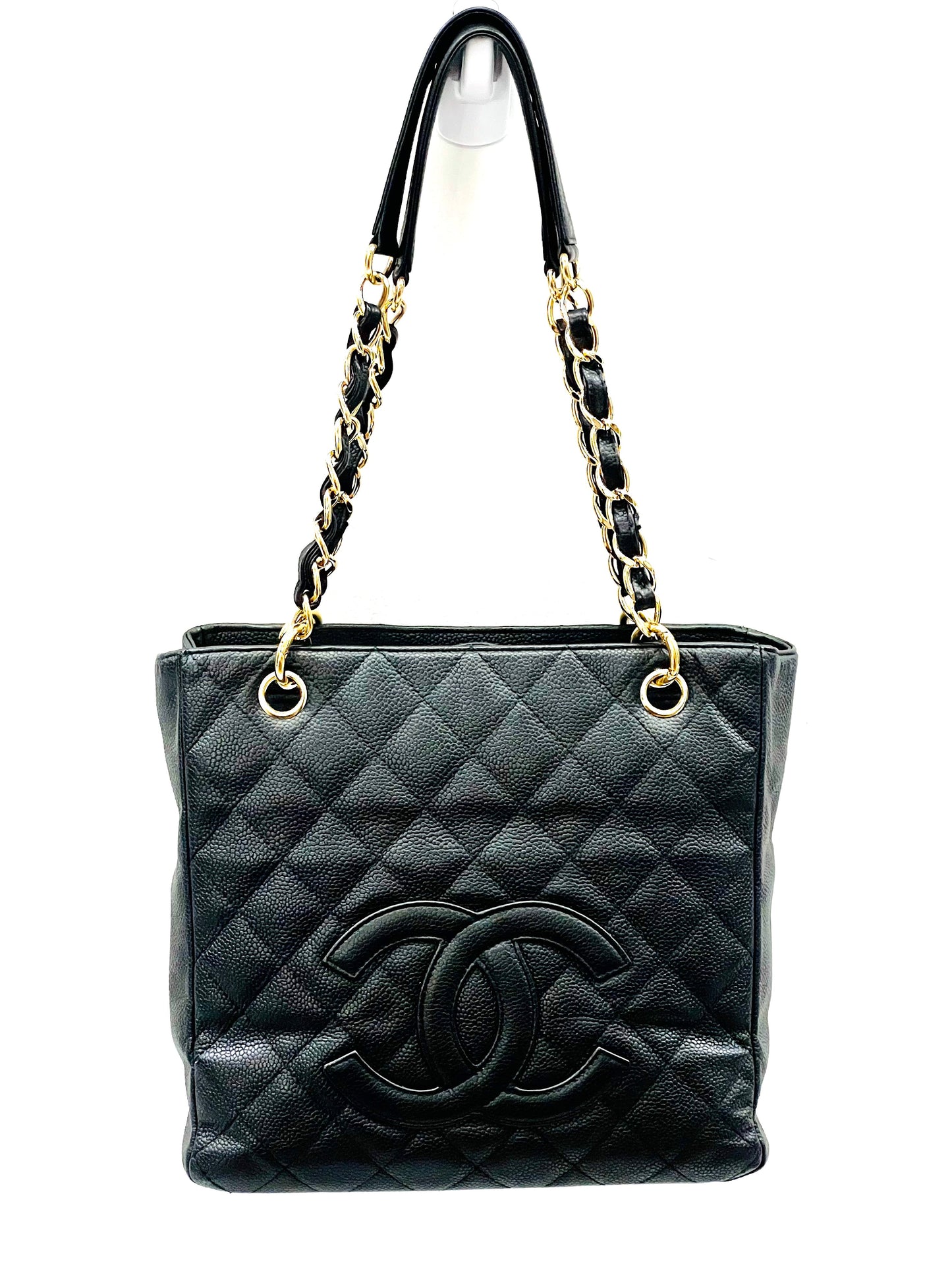 CHANEL CAVIAR QUILTED PETIT SHOPPING TOTE PST