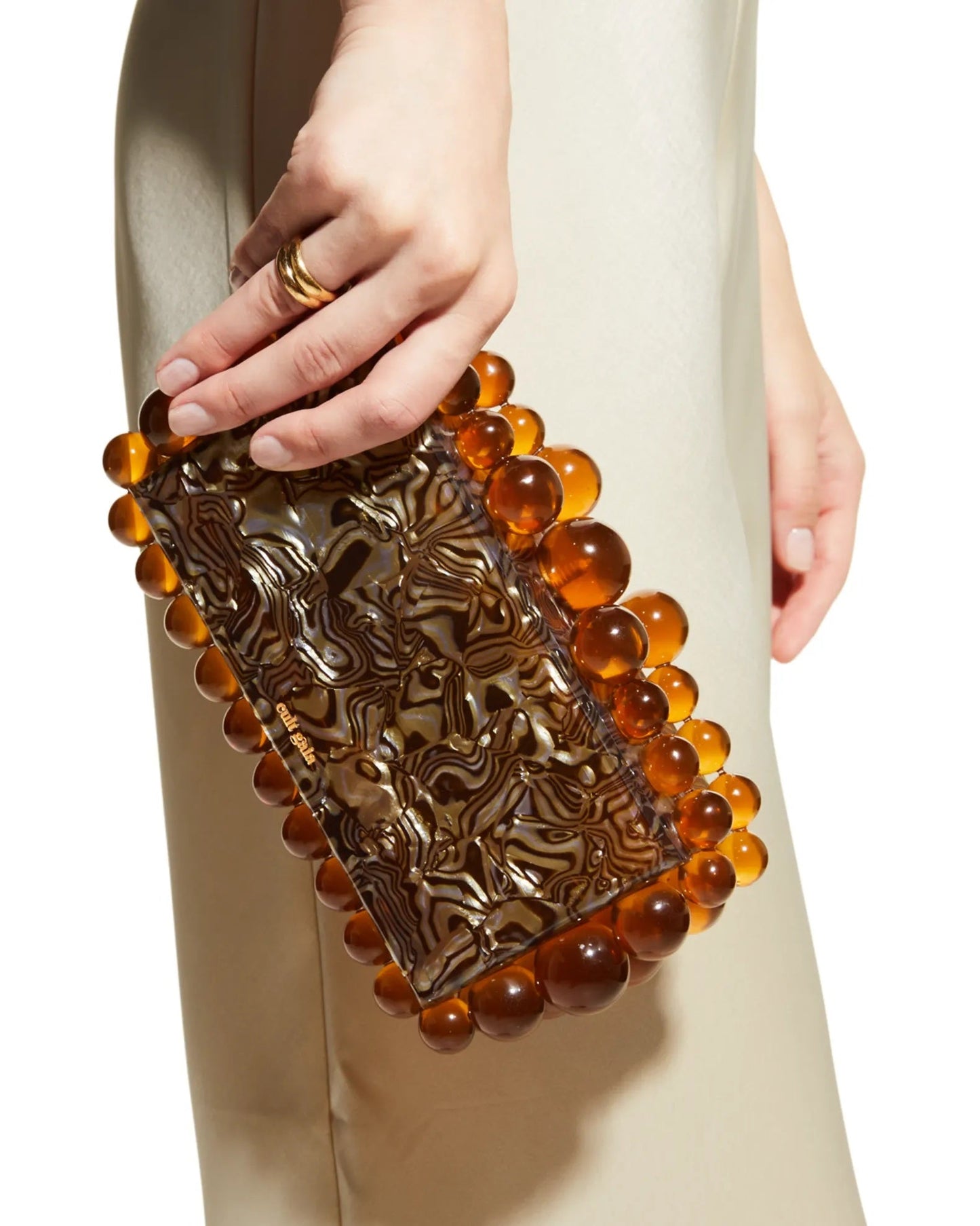 CULT GAIA EOS BEAD EMBELLISHED CLUTCH BAG