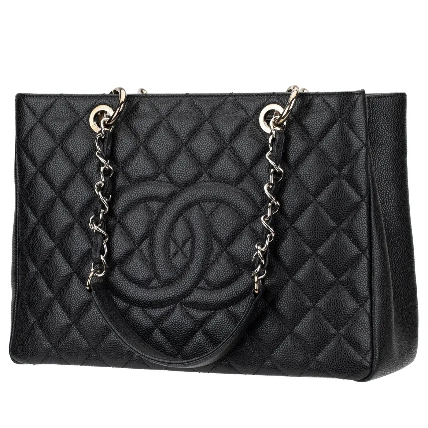 CHANEL CAVIAR QUILTED LEATHER GST TOTE BAG