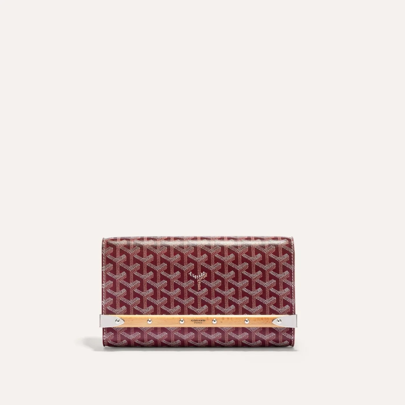GOYARD GOYARDINE MONTE CARLO BOISE PM CLUTCH WITH SHOULDER STRAP