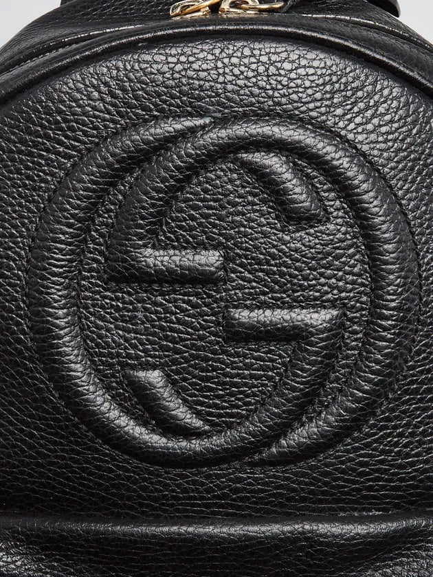 GUCCI PEBBLED CALFSKIN SOHO CHAIN BACKPACK