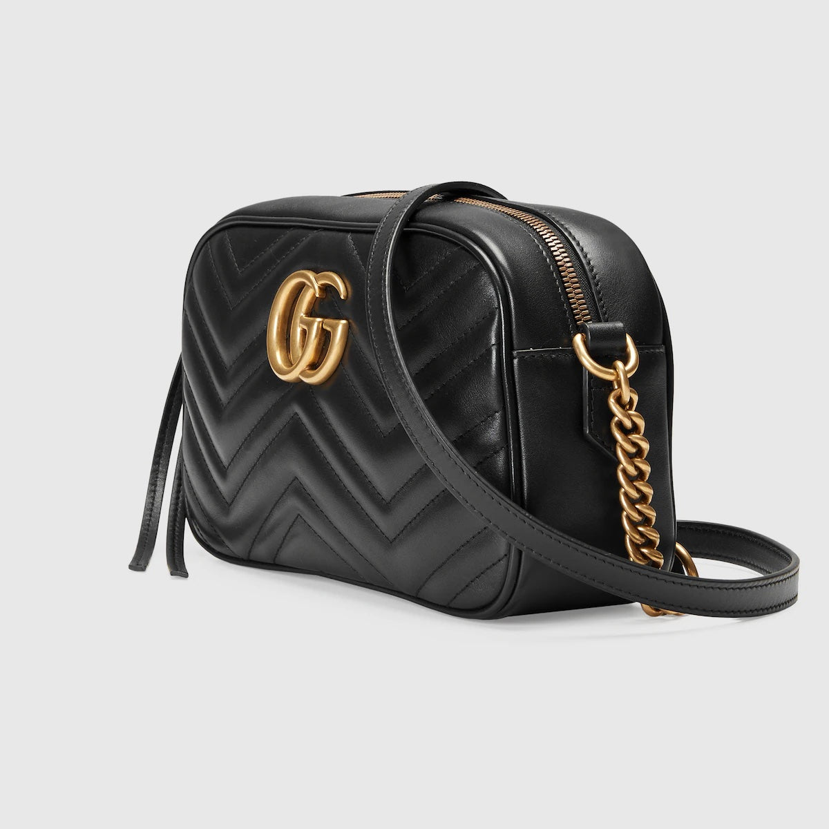 GUCCI GG MARMONT CALFSKIN LEATHER SMALL CROSSBODY BAG