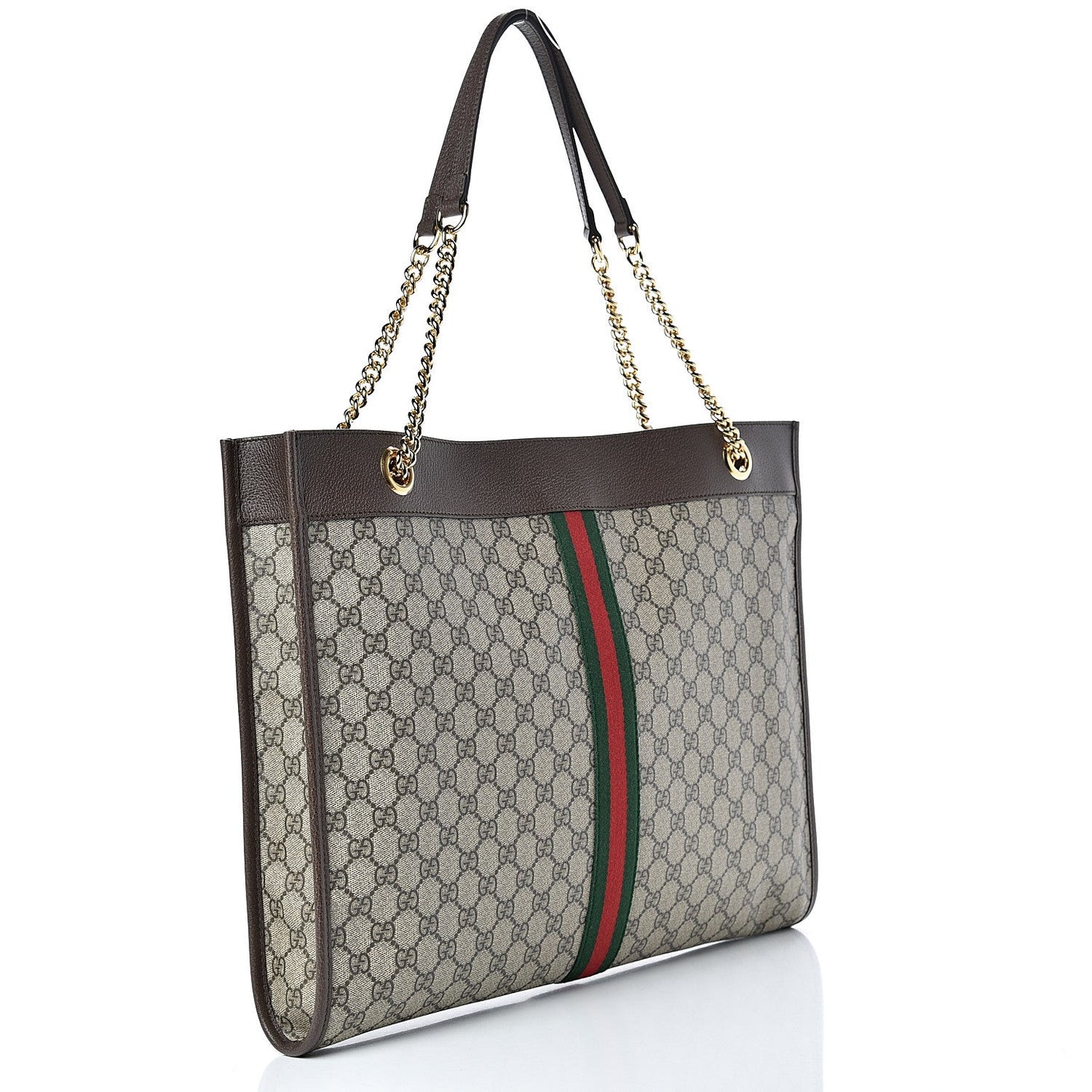 GUCCI GG SUPREME MONOGRAM LARGE RAJHA TOTE BAG