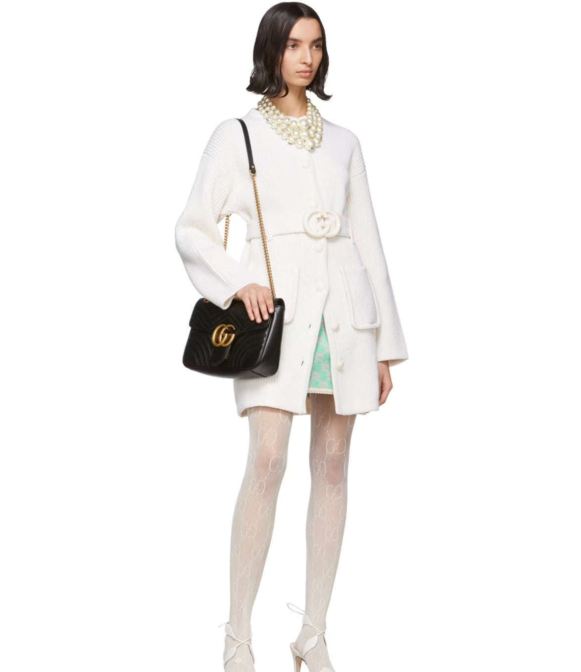 GUCCI GG MARMONT 2.0 MEDIUM SHOULDER BAG-NERO