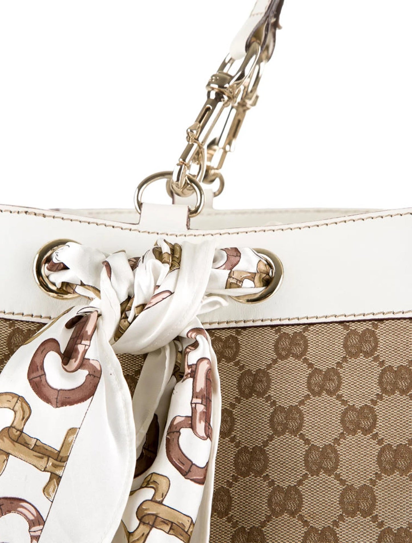 GUCCI GG MONOGRAM LARGE POSITANO TOTE BAG