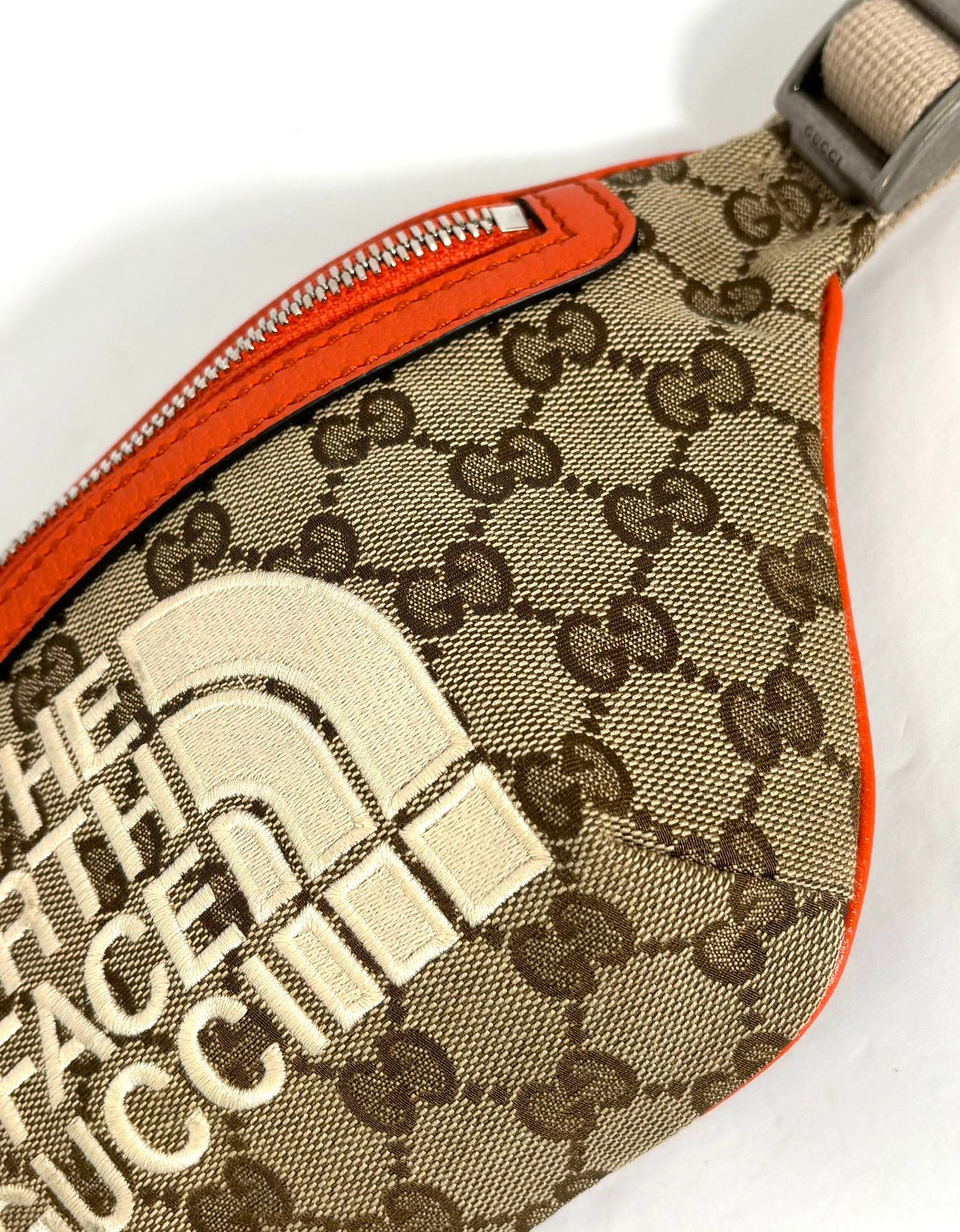 GUCCI X THE NORTH FACE WAIST MONOGRAM BELT BAG