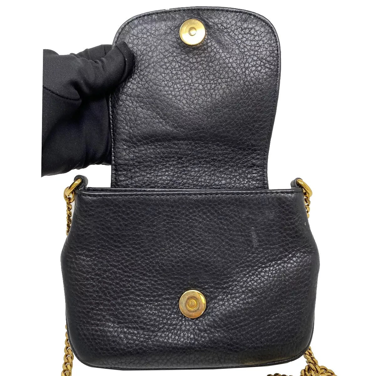 GUCCI 1973 SMALL LEATHER SHOULDER BAG