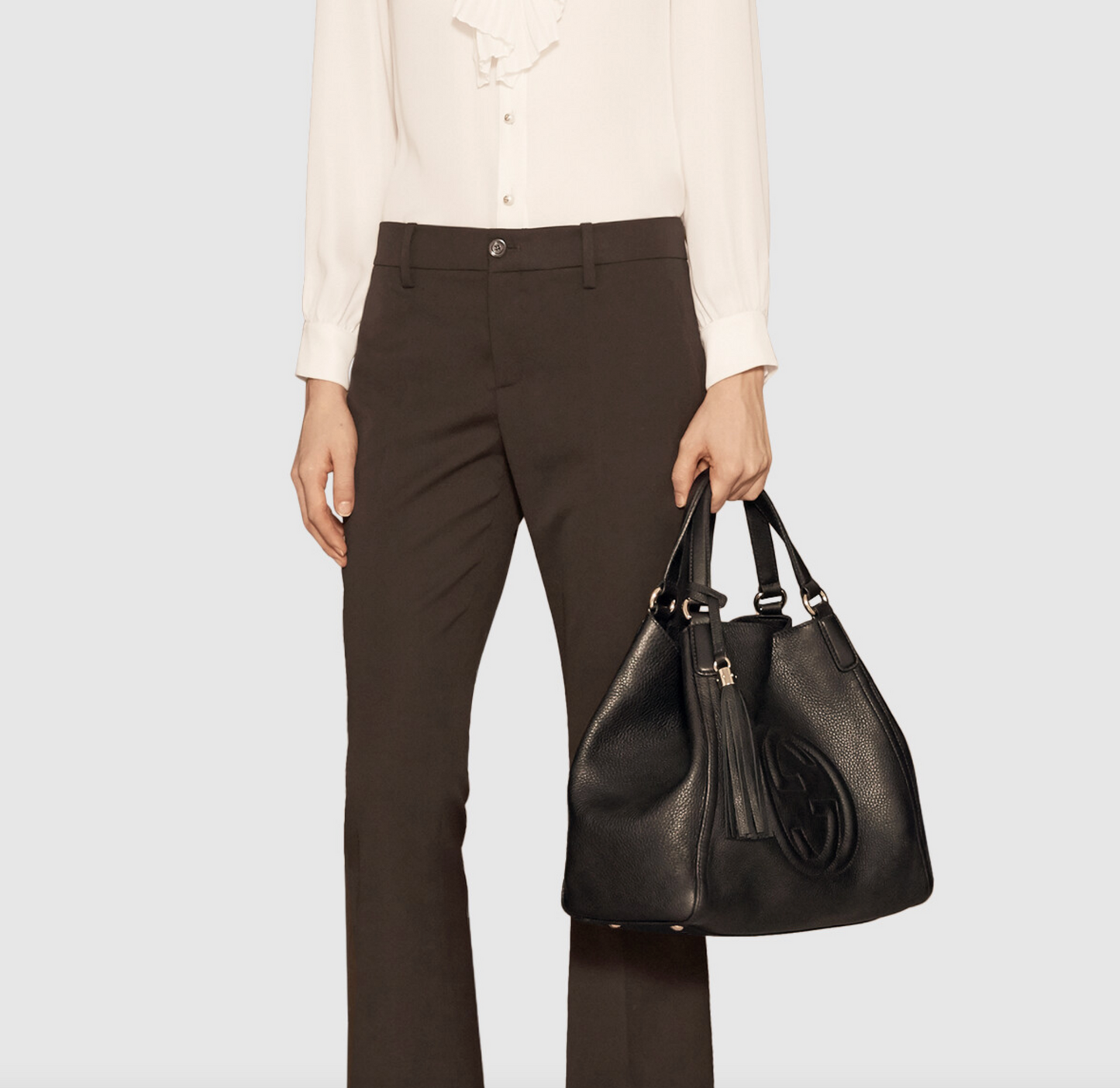 GUCCI SOHO LEATHER SHOULDER BAG