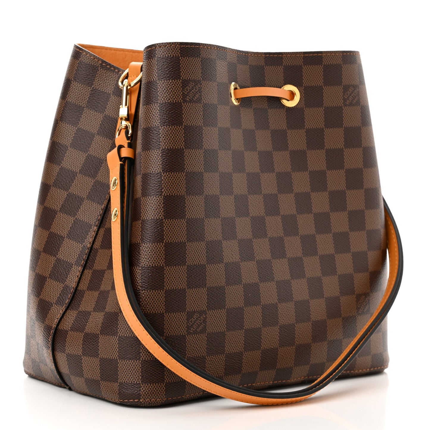 LOUIS VUITTON DAMIER EBENE NEONEO MM IN SAFRAN