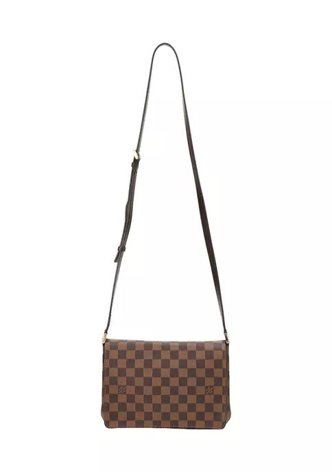 LOUIS VUITTON DAMIER EBENE MUSETTE TANGO SHOULDER BAG