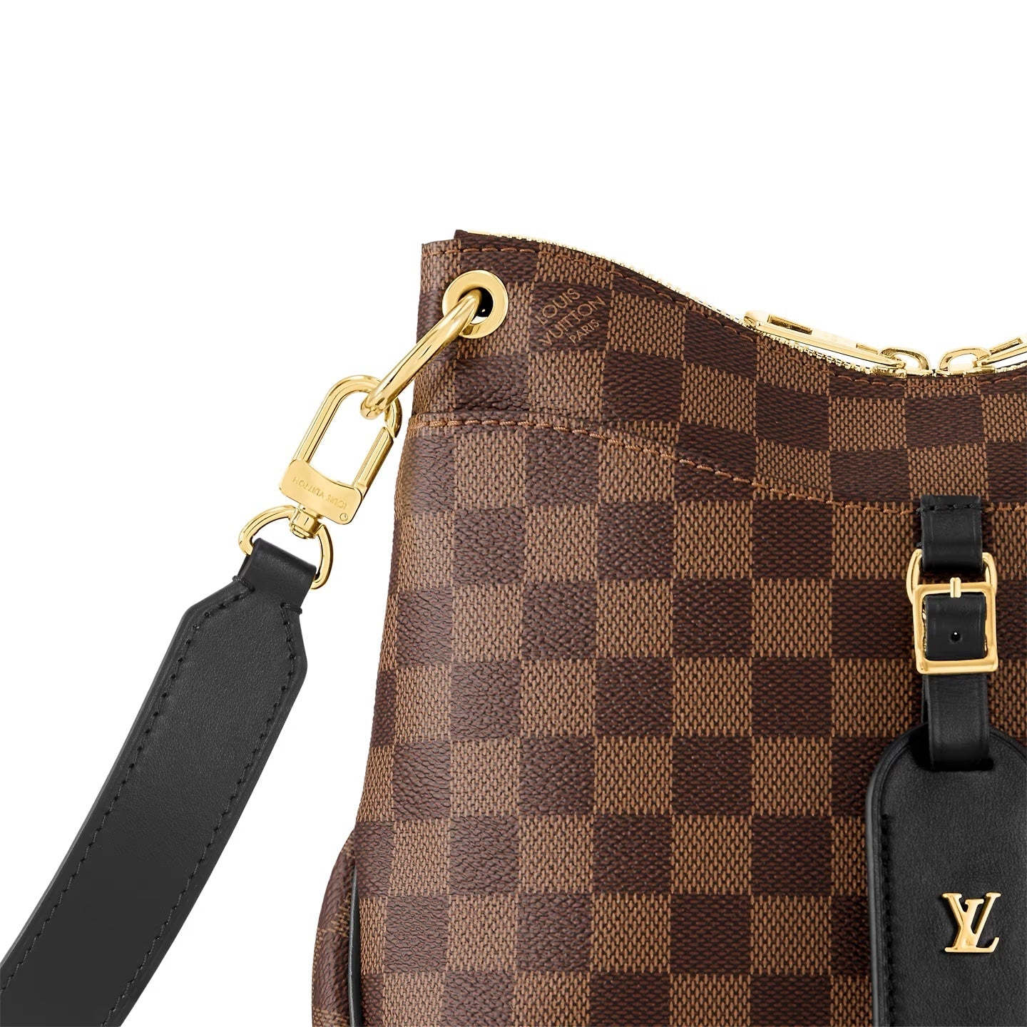 LOUIS VUITTON DAMIER EBENE ODÉON PM BAG BLACK