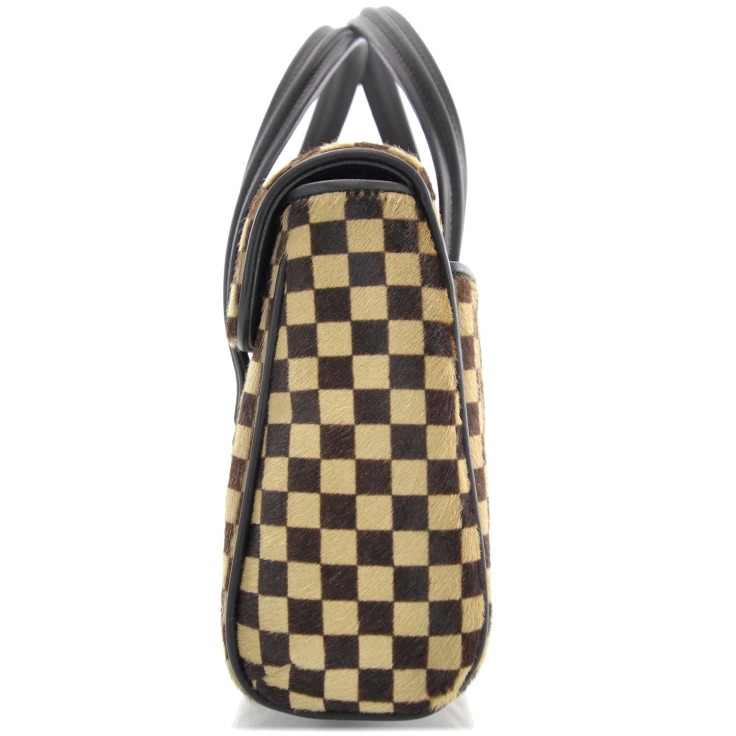 LOUIS VUITTON DAMIER SAUVAGE LIONNE CALF HAIR HANDBAG