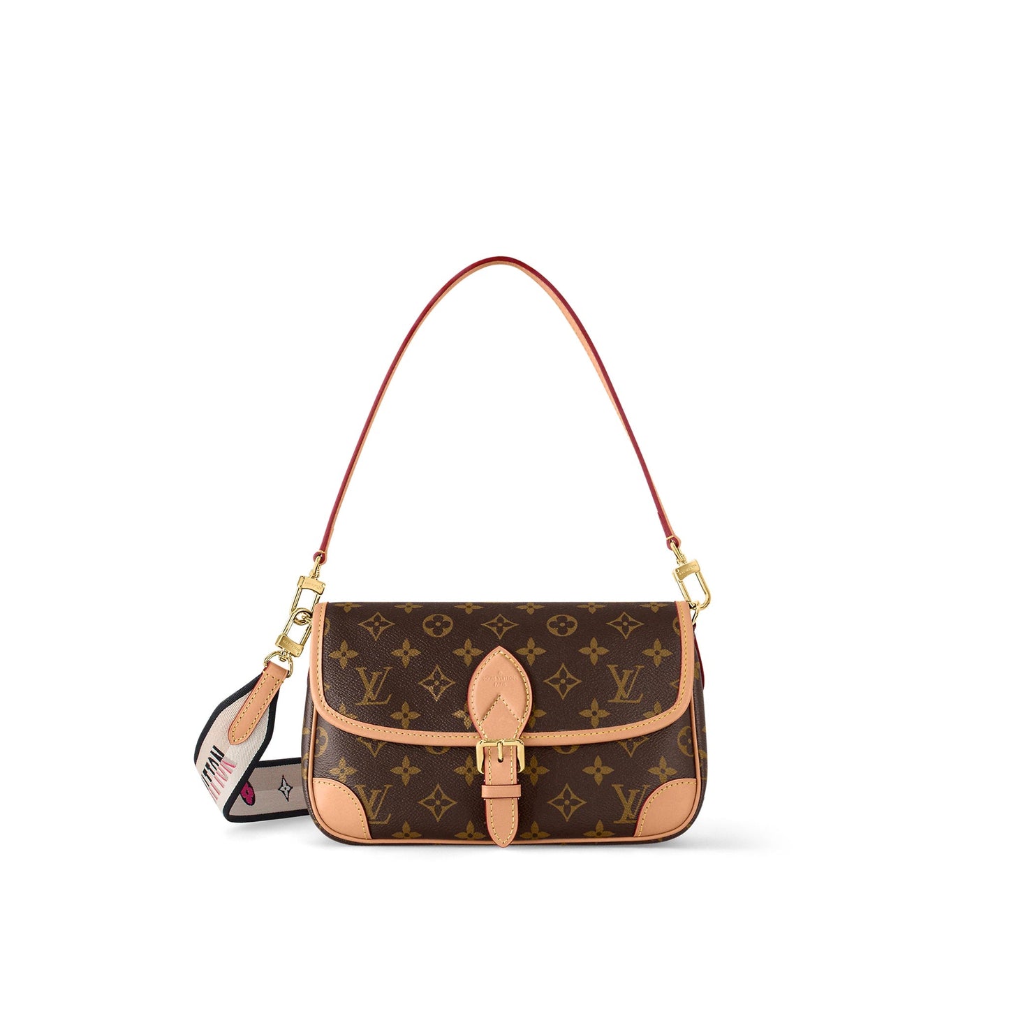 LOUIS VUITTON MONOGRAM DIANE SATCHEL NM