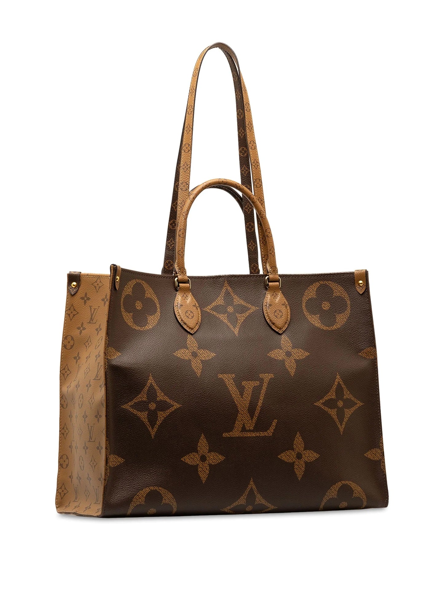 LOUIS VUITTON GIANT REVERSE MONOGRAM "ON THE GO" TOTE BAG GM