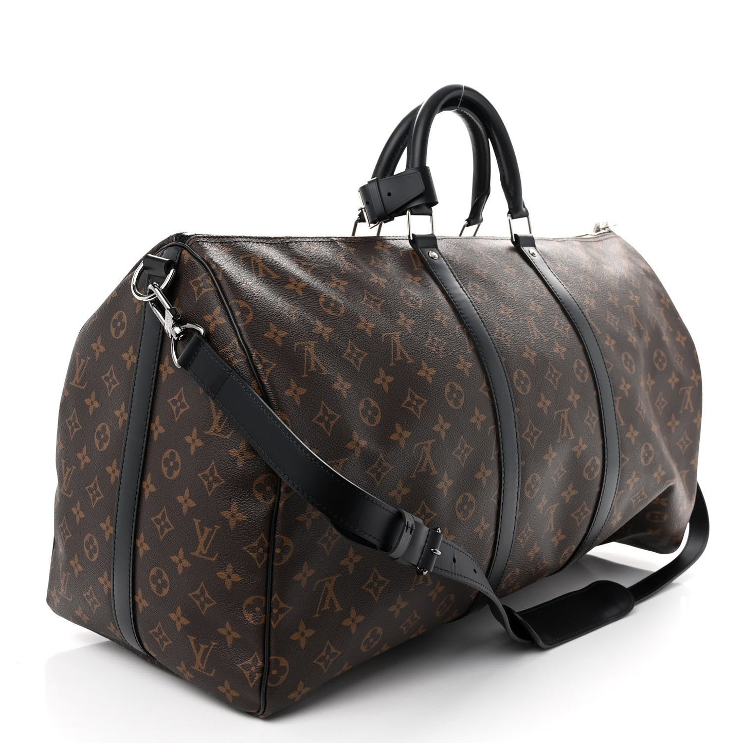 LOUIS VUITTON MONOGRAM MACASSAR KEEPALL BANDOULIÈRE 55 BAG