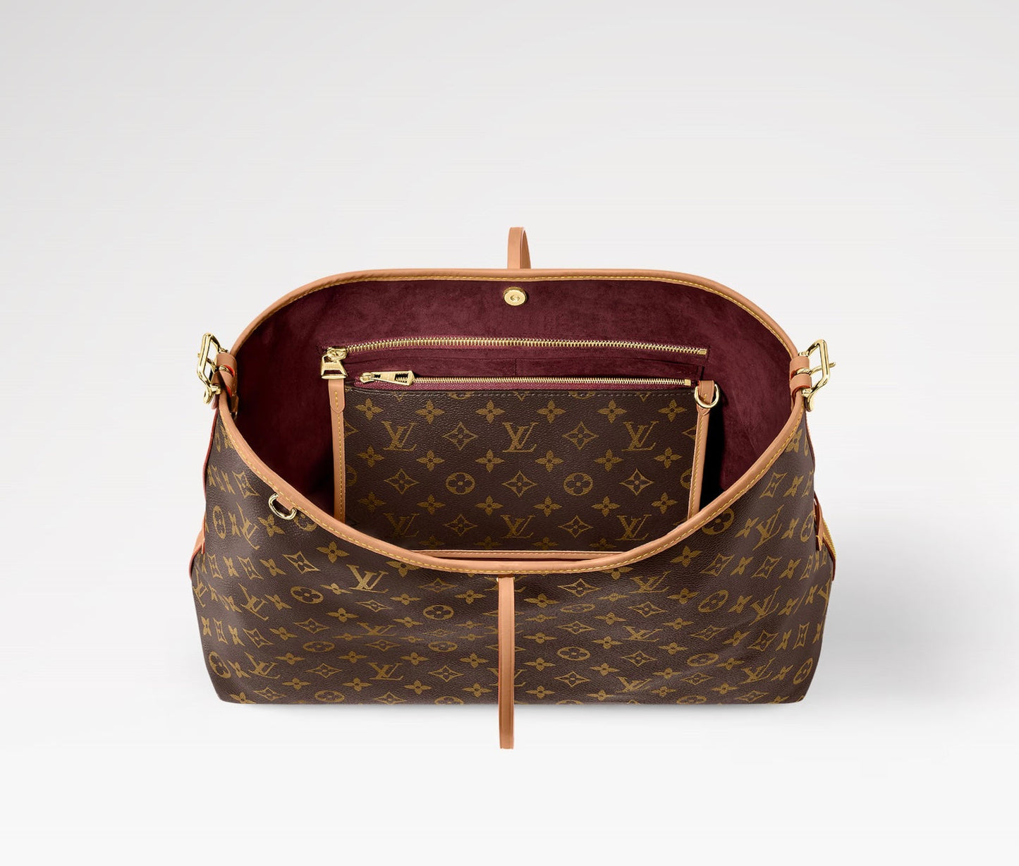 LOUIS VUITTON MONOGRAM CARRYALL MM SHOULDER BAG