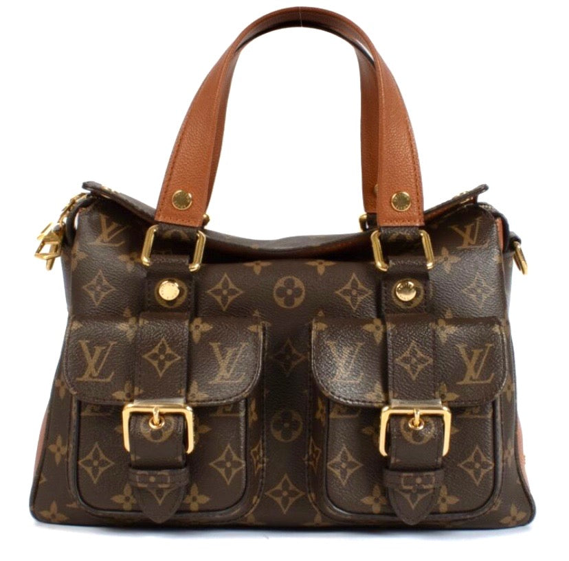 LOUIS VUITTON MONOGRAM MANHATTAN NM SHOULDER BAG CARAMEL