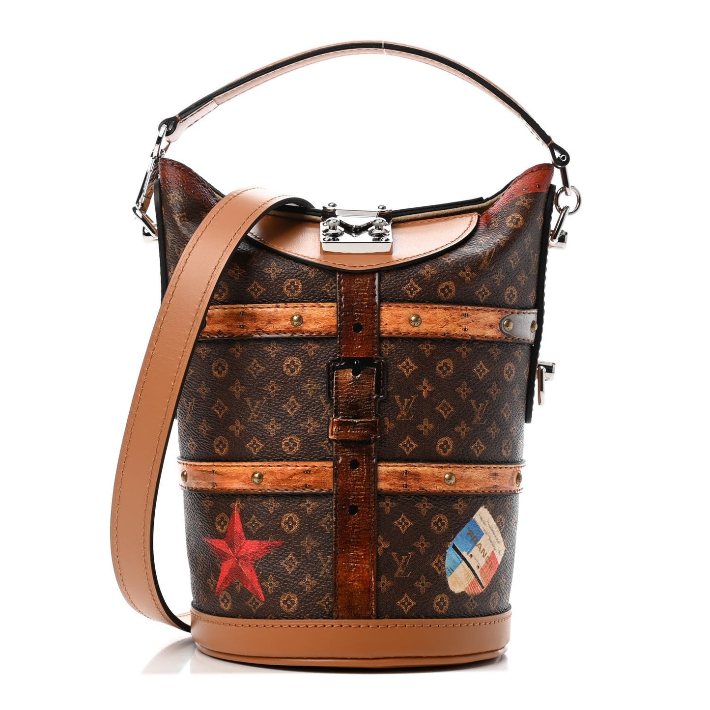 LOUIS VUITTON TRANSFORMED MONOGRAM TIME TRUNK DUFFLE BAG