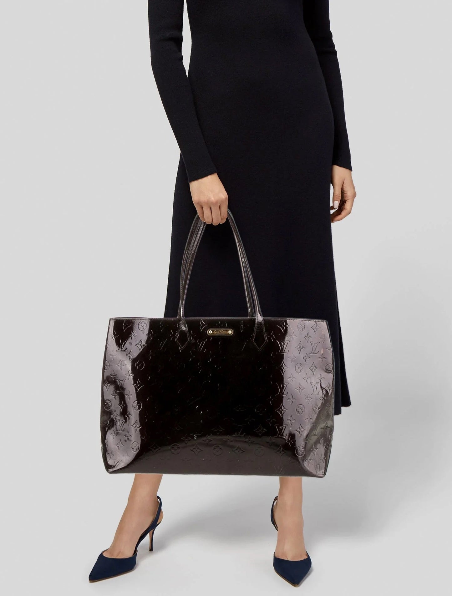 LOUIS VUITTON MONOGRAM VERNIS WILSHIRE GM TOTE BAG