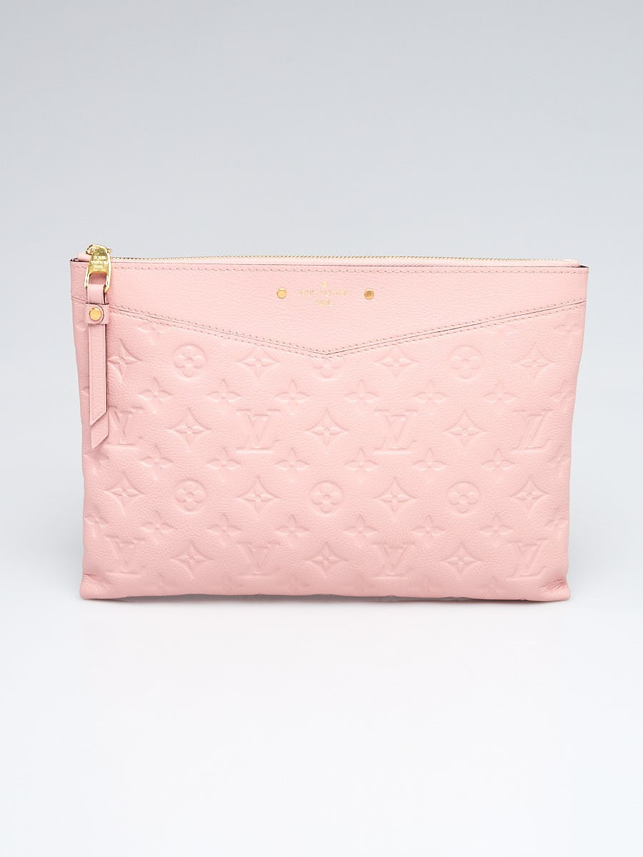 LOUIS VUITTON DAILY POUCH MONOGRAM EMPREINTE LEATHER ROSE POUDRE